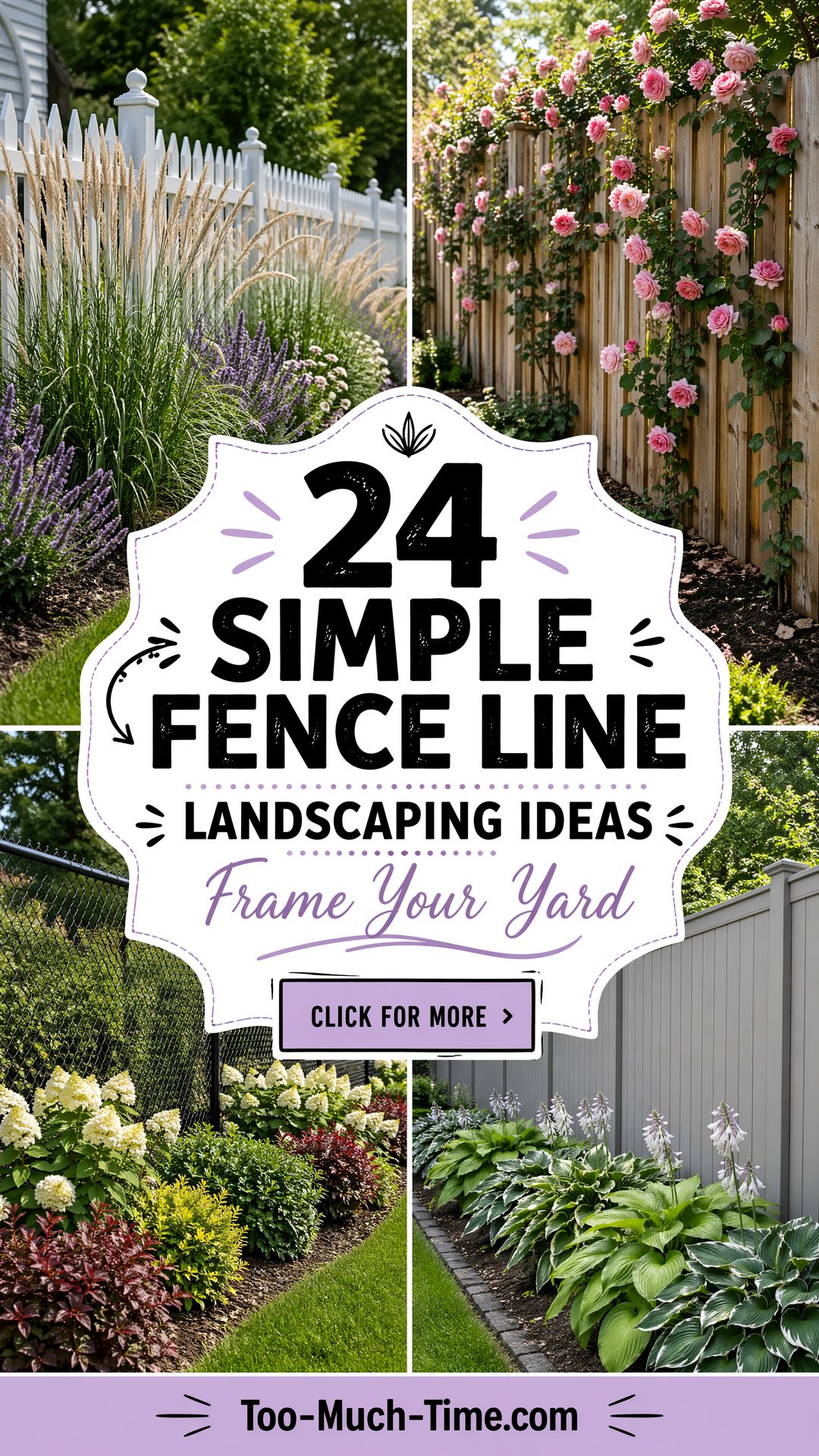 24 Simple Fence Line Landscaping Ideas to Frame Yards - 24 Simple Fence Line Landscaping Ideas to Frame Yards