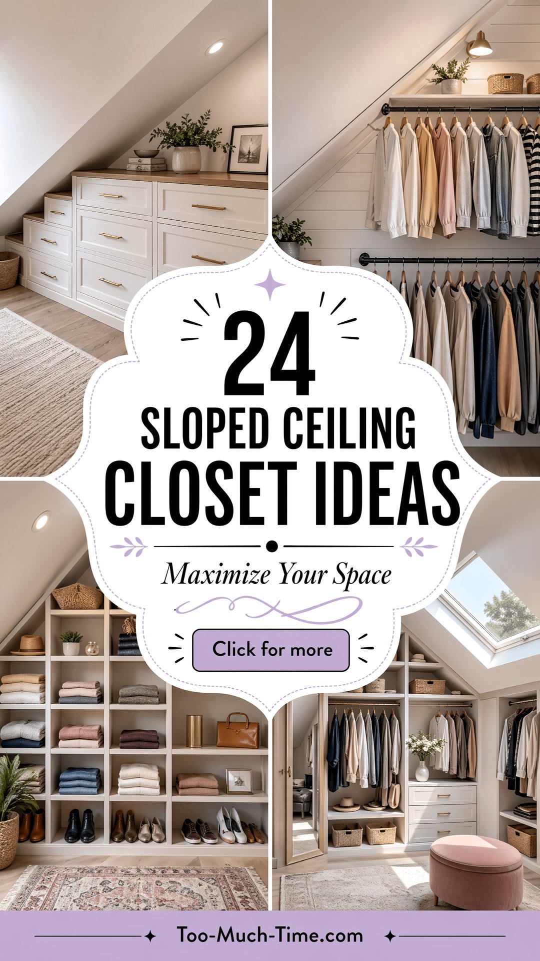 24 Sloped Ceiling Closet Ideas for Small Spaces At Home - 24 Sloped Ceiling Closet Ideas for Small Spaces At Home