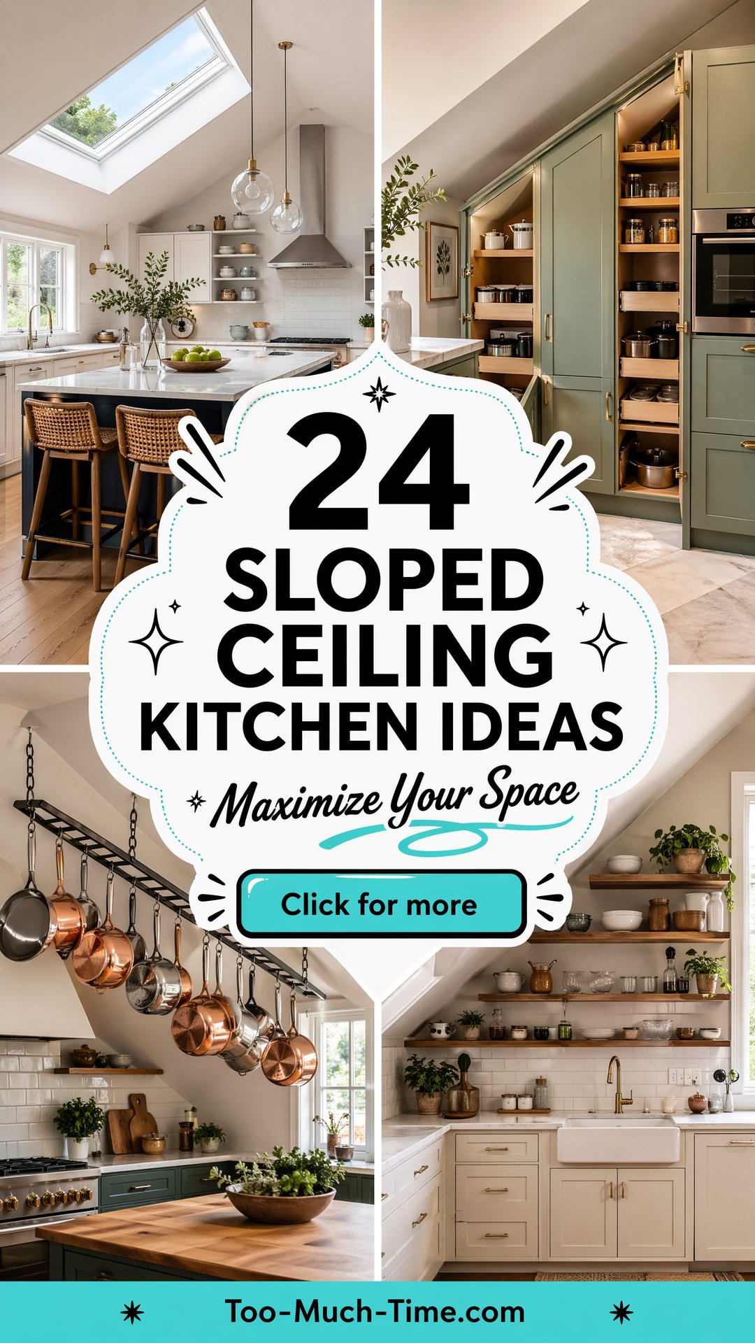 24 Sloped Ceiling Kitchen Ideas to Maximize Space Use - 24 Sloped Ceiling Kitchen Ideas to Maximize Space Use