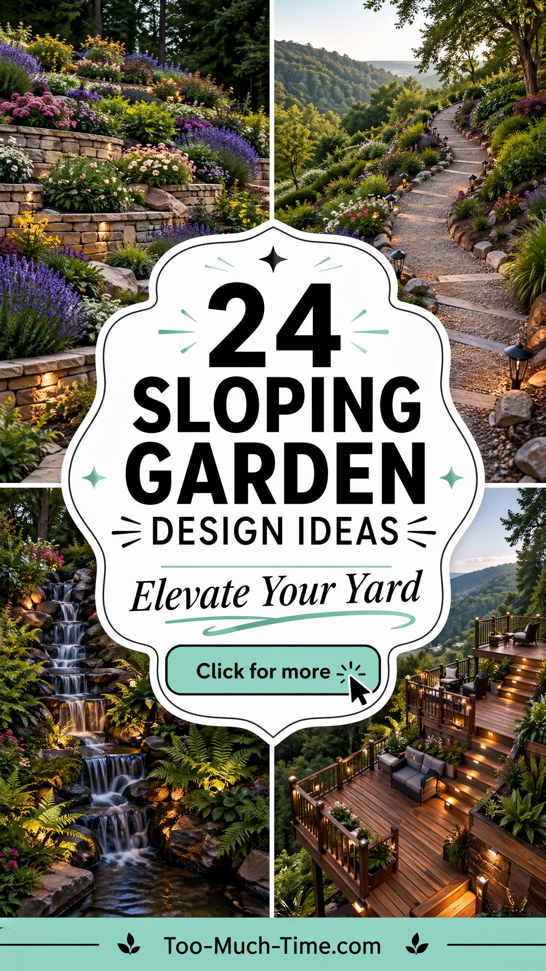 24 Sloping Garden Design Ideas to Elevate Curb Appeal - 24 Sloping Garden Design Ideas to Elevate Curb Appeal