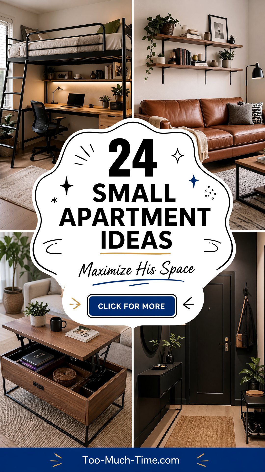 24 Small Apartment Ideas for Guys to Maximize Space - 24 Small Apartment Ideas for Guys to Maximize Space