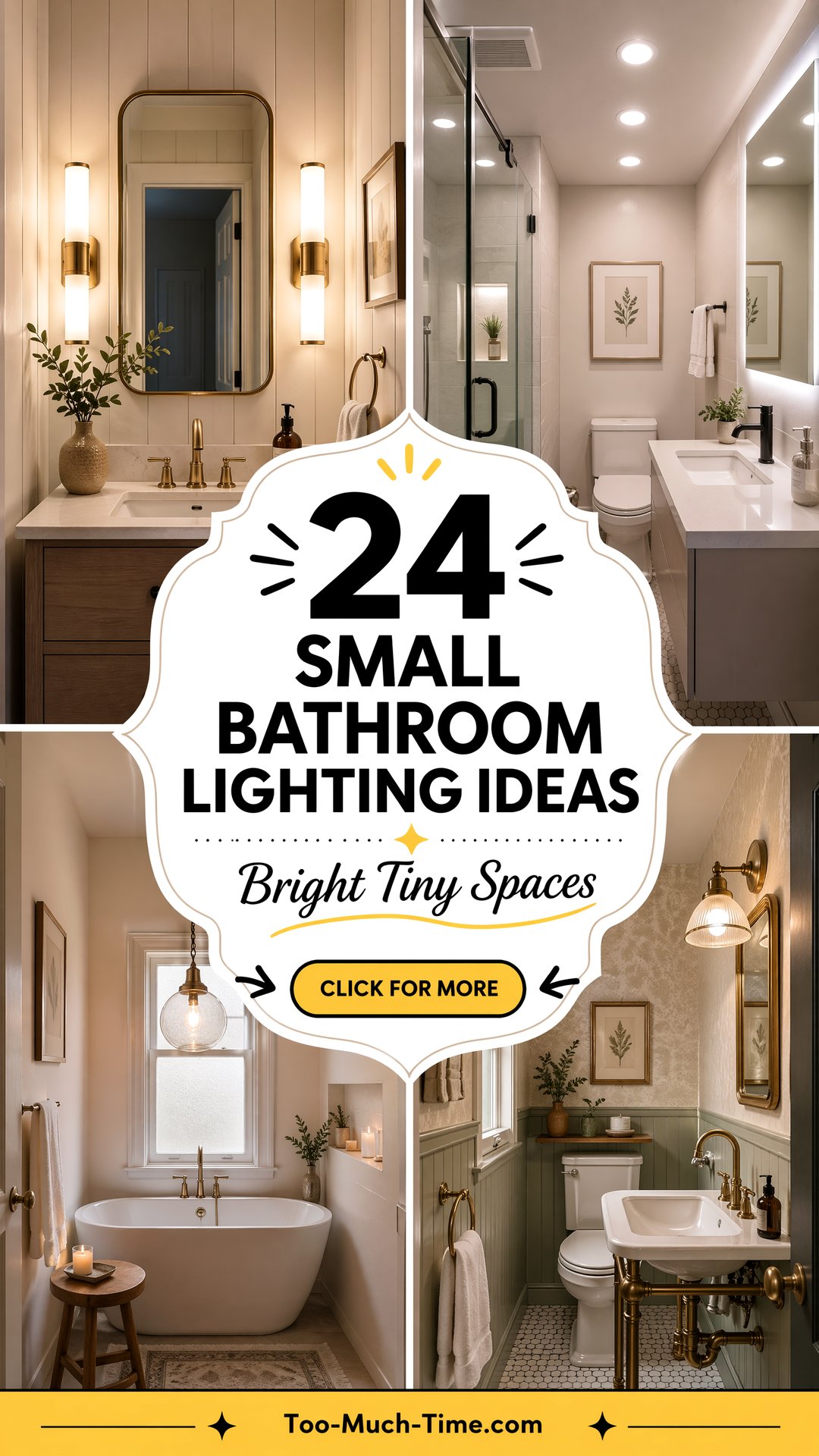 24 Small Bathroom Lighting Ideas Cozy Baths At Home - 24 Small Bathroom Lighting Ideas Cozy Baths At Home