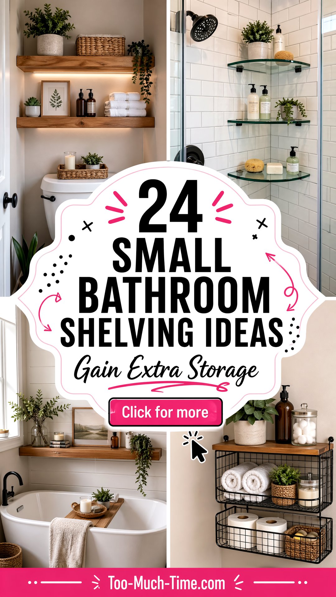 24 Small Bathroom Shelving Ideas for Extra Storage - 24 Small Bathroom Shelving Ideas for Extra Storage