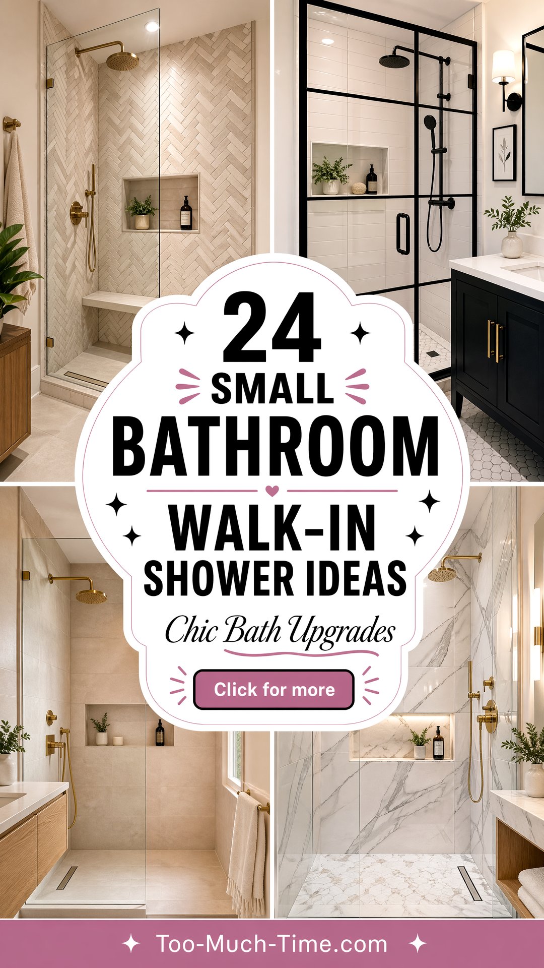 24 Small Bathroom Walk-in Shower Ideas for Chic Baths - 24 Small Bathroom Walk-in Shower Ideas for Chic Baths