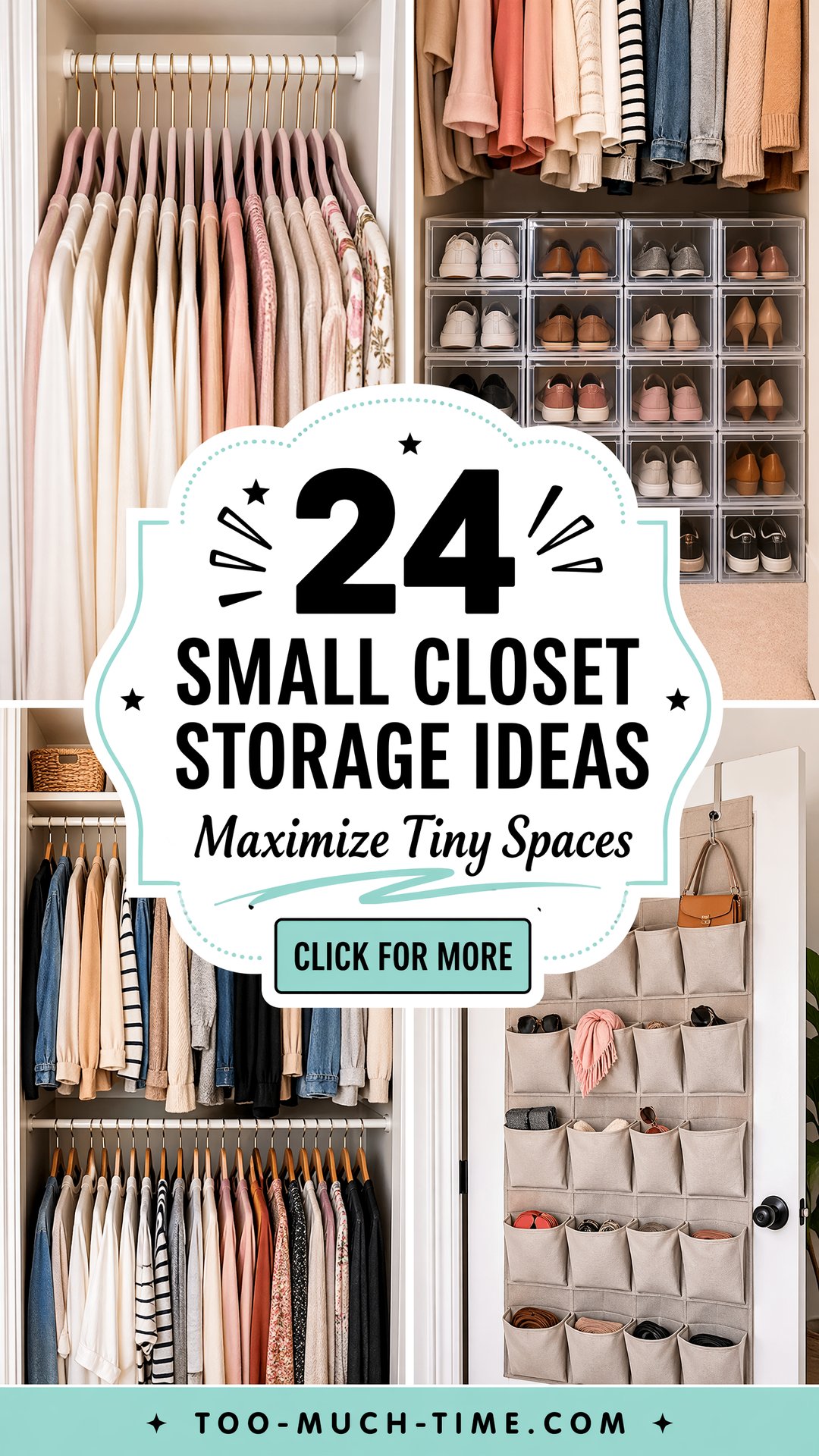 24 Small Closet Storage Ideas to Maximize Tiny Spaces - 24 Small Closet Storage Ideas to Maximize Tiny Spaces