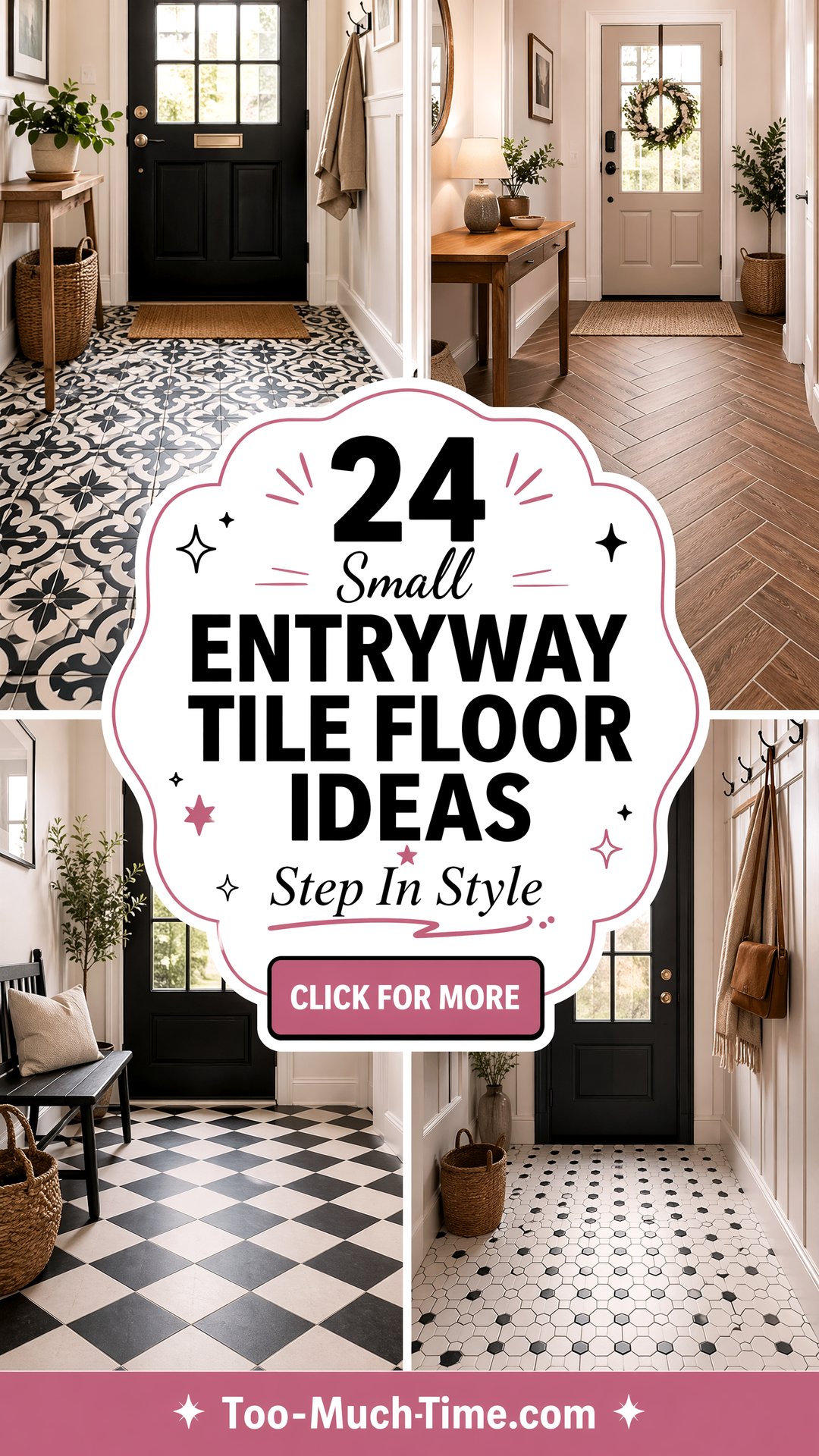 24 Small Entryway Tile Floor Ideas for Small Homes - 24 Small Entryway Tile Floor Ideas for Small Homes