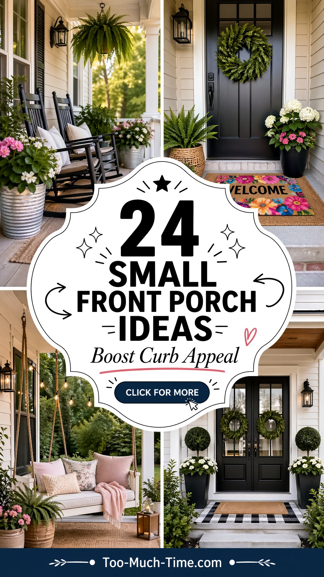 24 Small Front Porch Ideas to Boost Curb Appeal Today - 24 Small Front Porch Ideas to Boost Curb Appeal Today