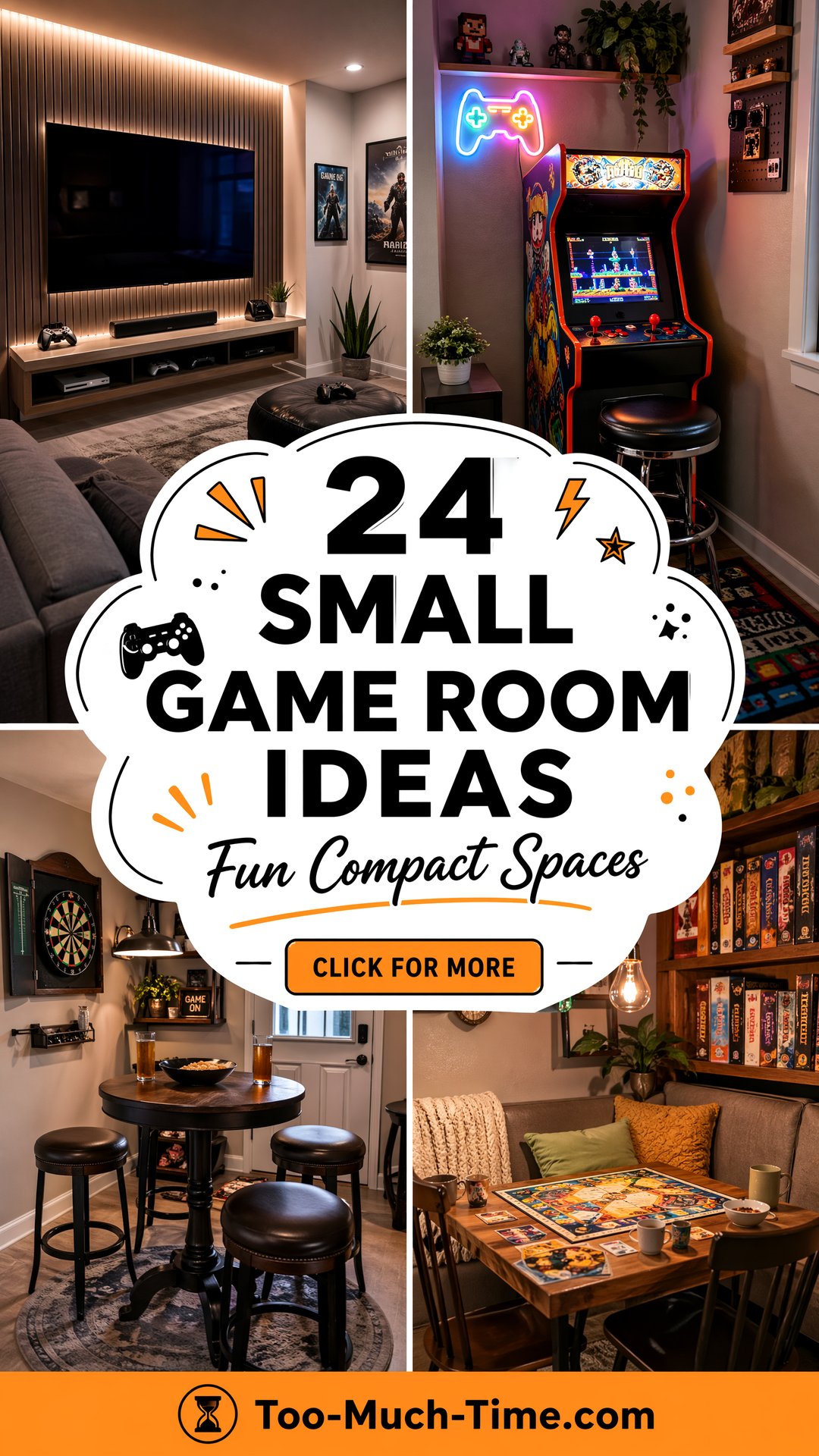 24 Small Game Room Ideas for Compact Entertaining Rooms - 24 Small Game Room Ideas for Compact Entertaining Rooms