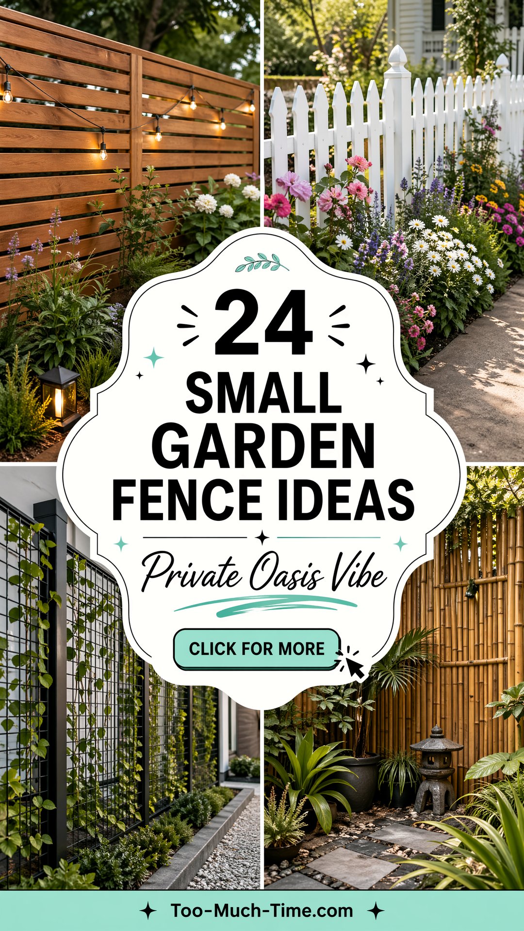 24 Small Garden Fence Ideas for Privacy and Accents - 24 Small Garden Fence Ideas for Privacy and Accents