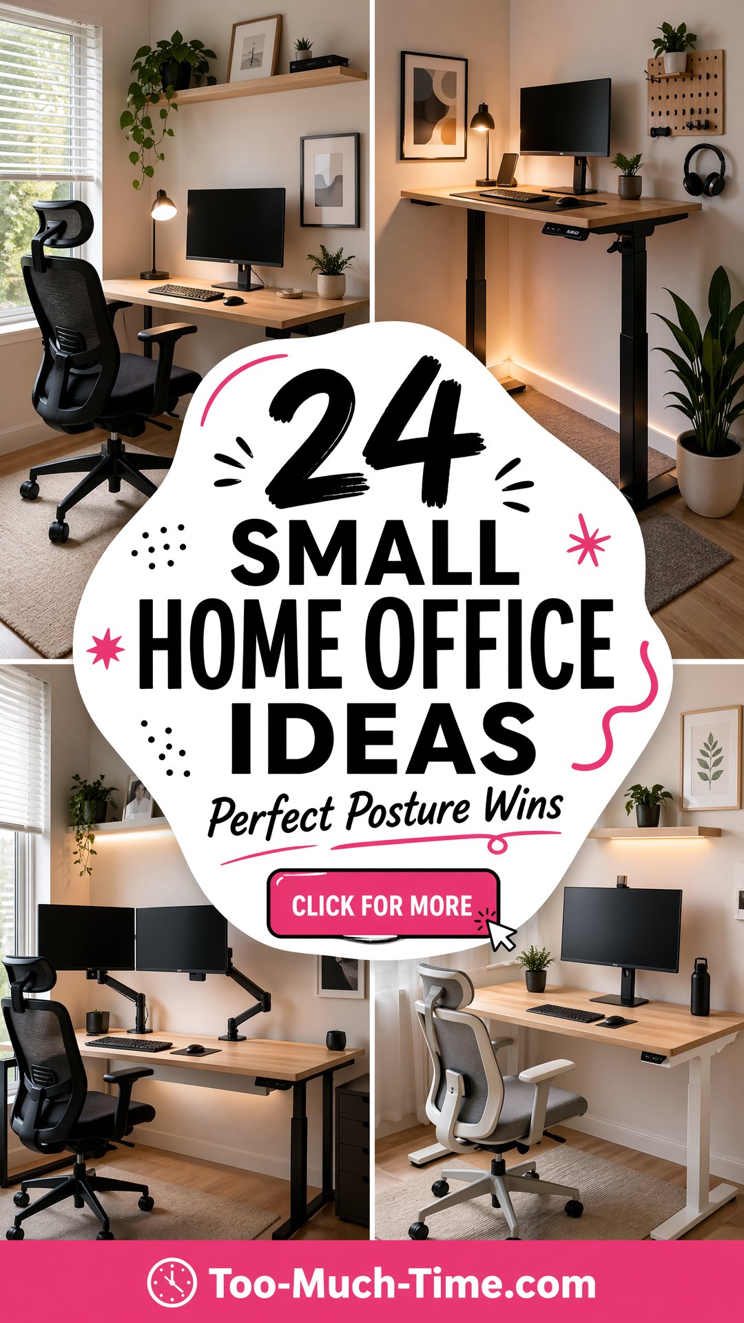 24 Small Home Office Ideas Ergonomic Desk Setup Ideas - 24 Small Home Office Ideas: Ergonomic Desk Setup Ideas