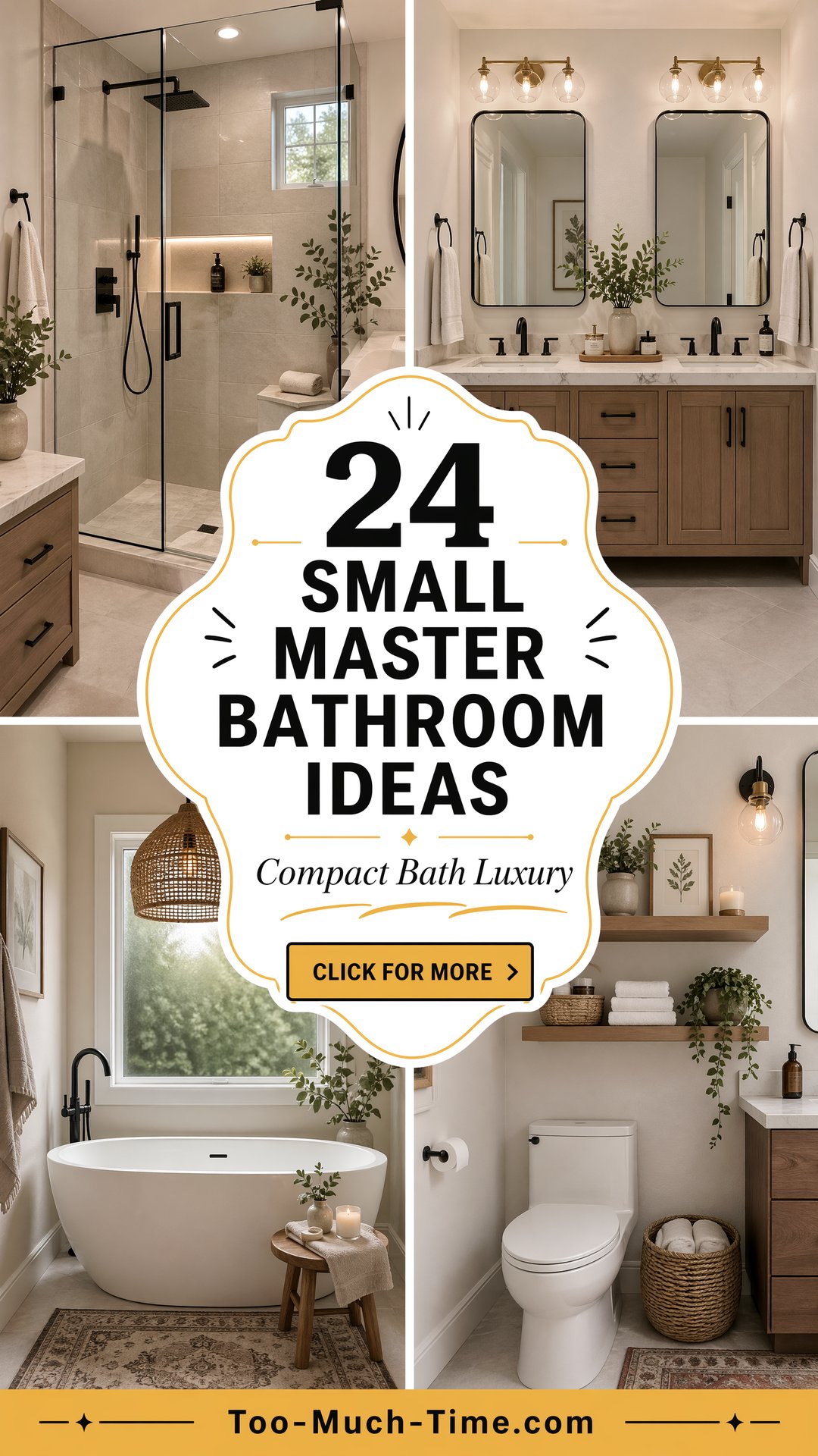 24 Small Master Bathroom Ideas Compact Baths Ideas - 24 Small Master Bathroom Ideas: Compact Baths Ideas