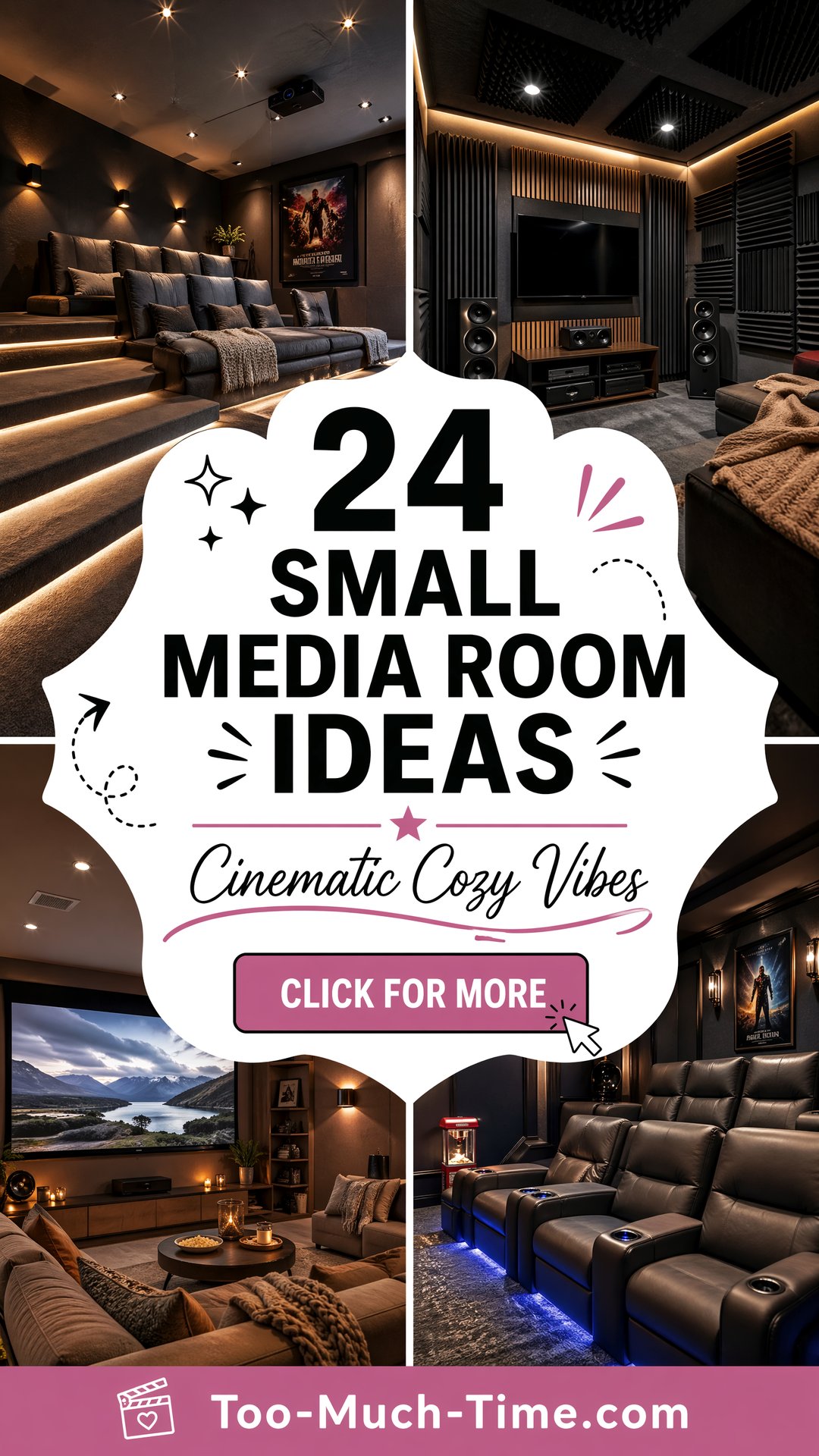24 Small Media Room Ideas Soundproofing and Seating - 24 Small Media Room Ideas: Soundproofing and Seating