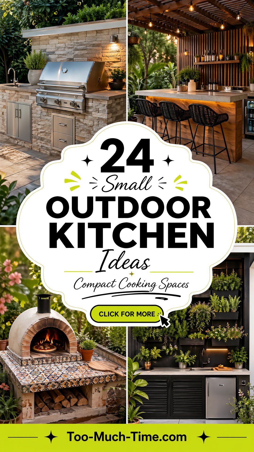 24 Small Outdoor Kitchen Ideas for Compact Kitchens - 24 Small Outdoor Kitchen Ideas: for Compact Kitchens