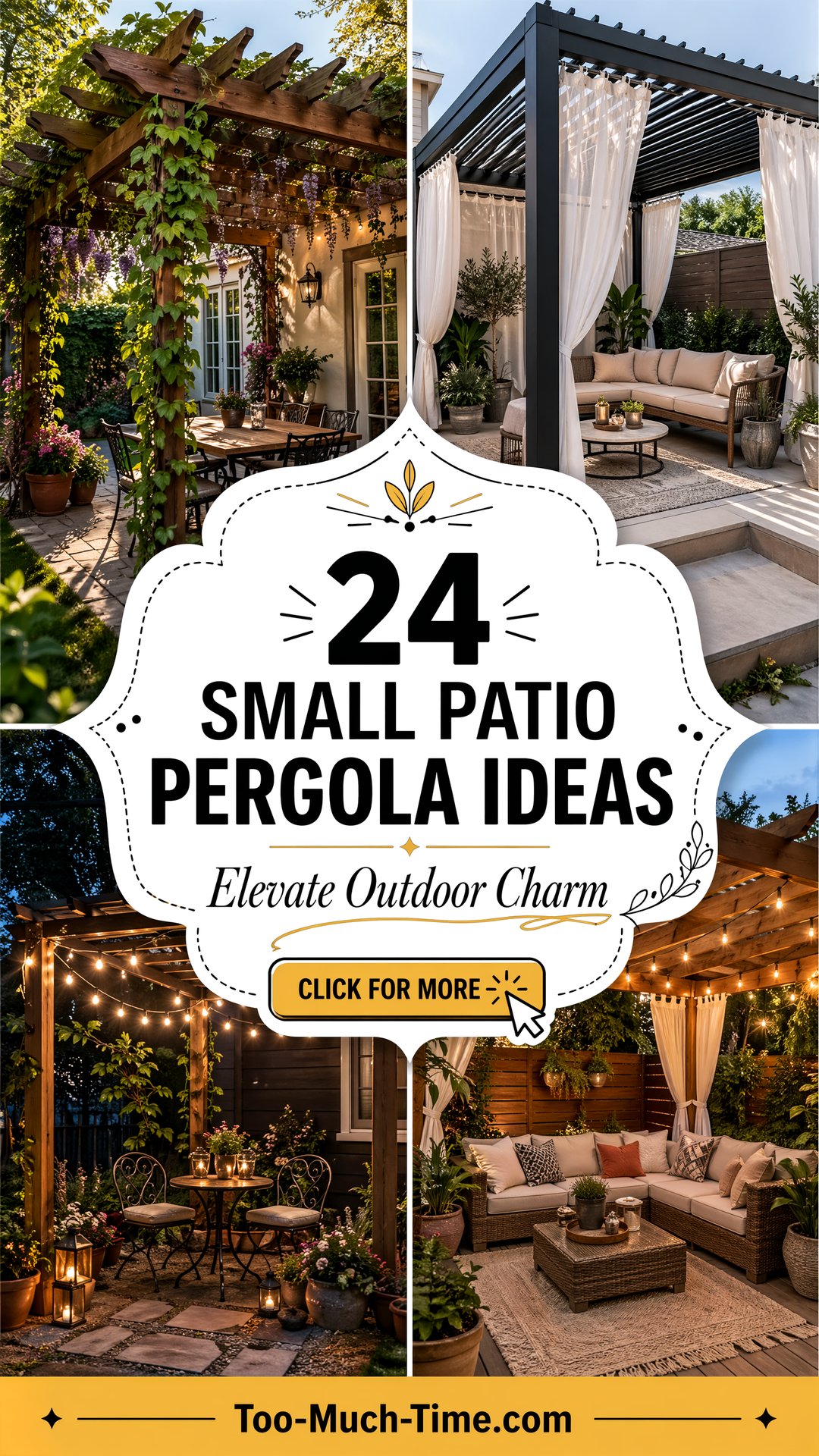24 Small Patio Pergola Ideas That Boost Outdoor Appeal - 24 Small Patio Pergola Ideas That Boost Outdoor Appeal