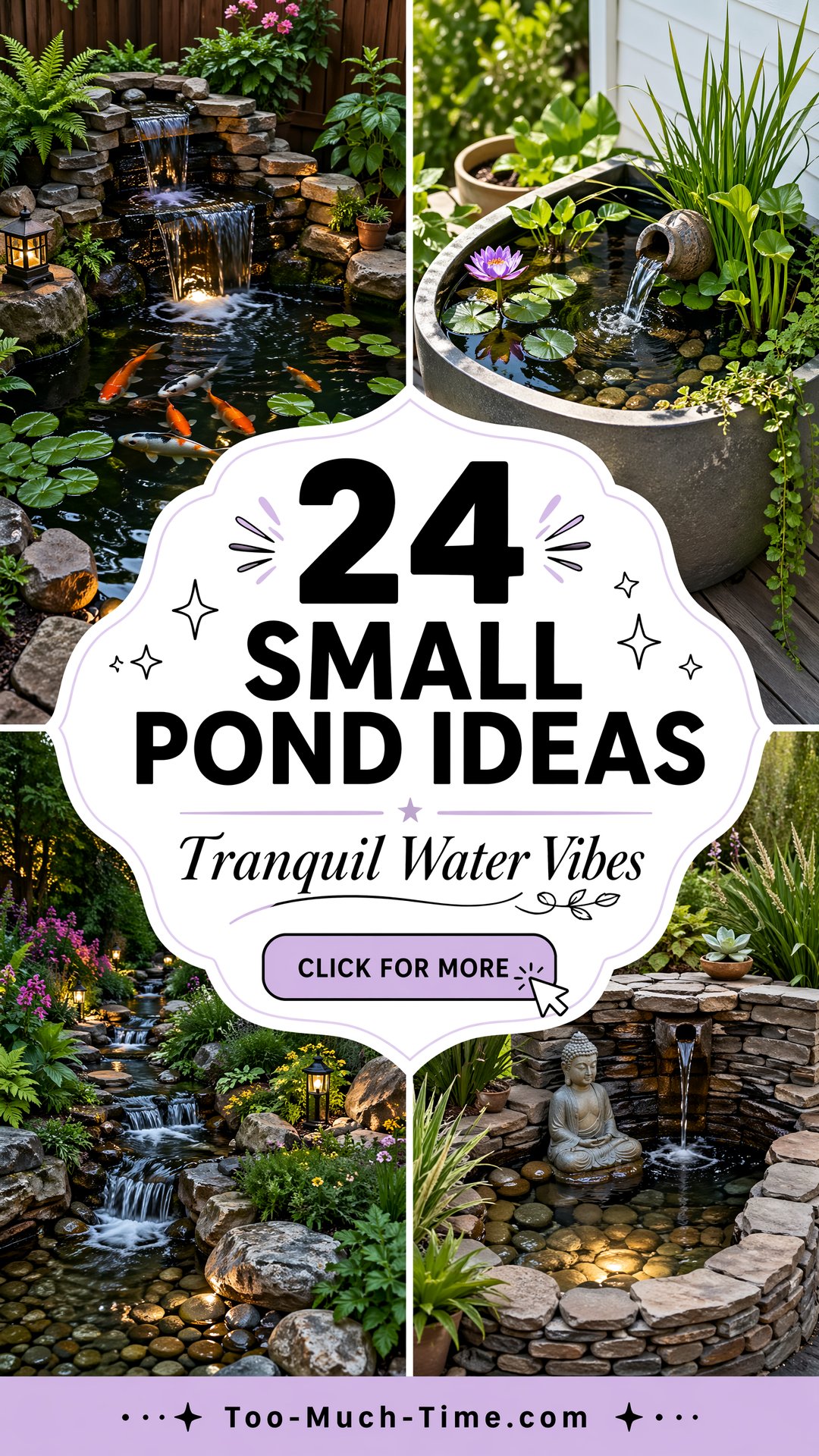 24 Small Pond Ideas with Waterfalls for Tranquil Ponds - 24 Small Pond Ideas with Waterfalls for Tranquil Ponds