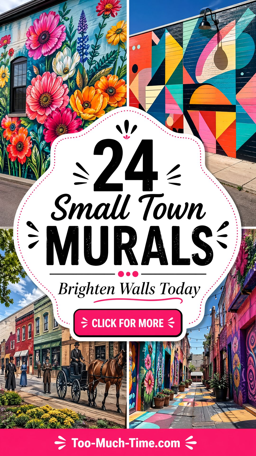 24 Small Town Murals To Brighten Walls And Sidewalks Too Much Time