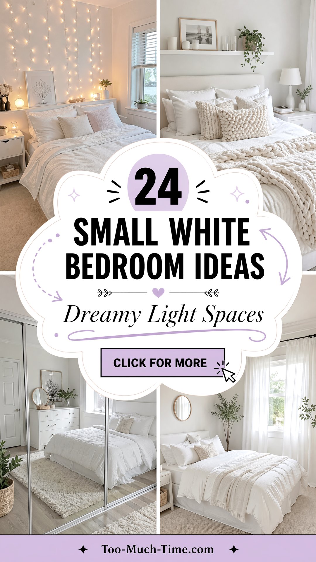 24 Small White Bedroom Ideas for Cozy Airy Comfort - 24 Small White Bedroom Ideas for Cozy, Airy Comfort