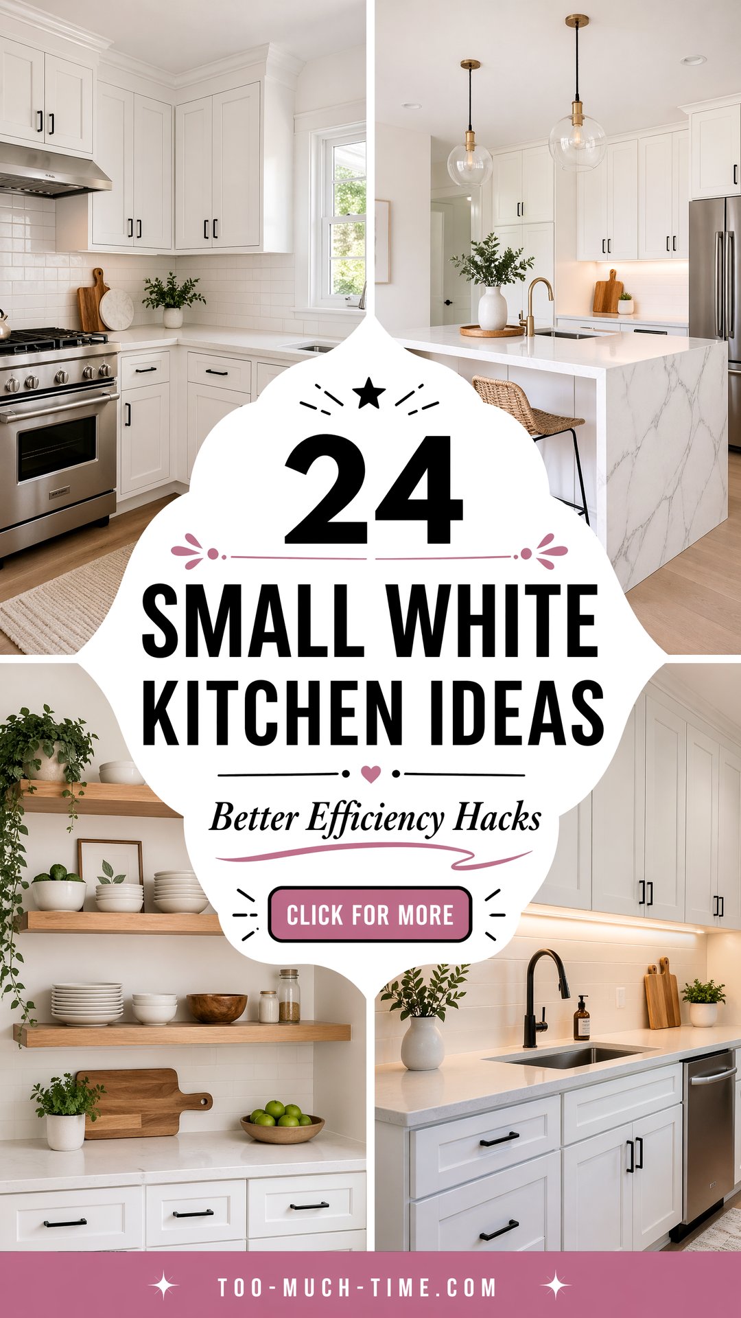 24 Small White Kitchen Ideas for Better Efficiency - 24 Small White Kitchen Ideas for Better Efficiency