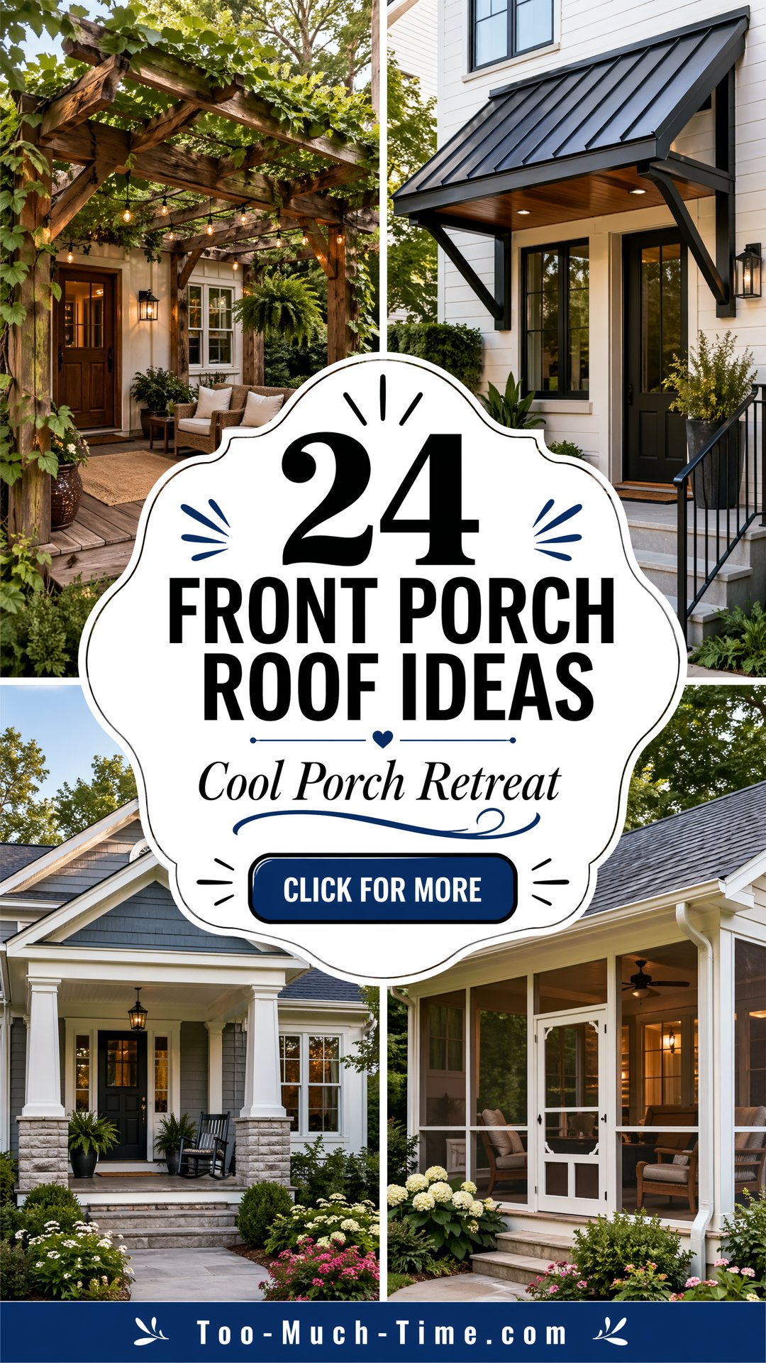 24 Smart Shade Ideas with 24 Front Porch Roof Ideas - 24 Smart Shade Ideas with 24 Front Porch Roof Ideas
