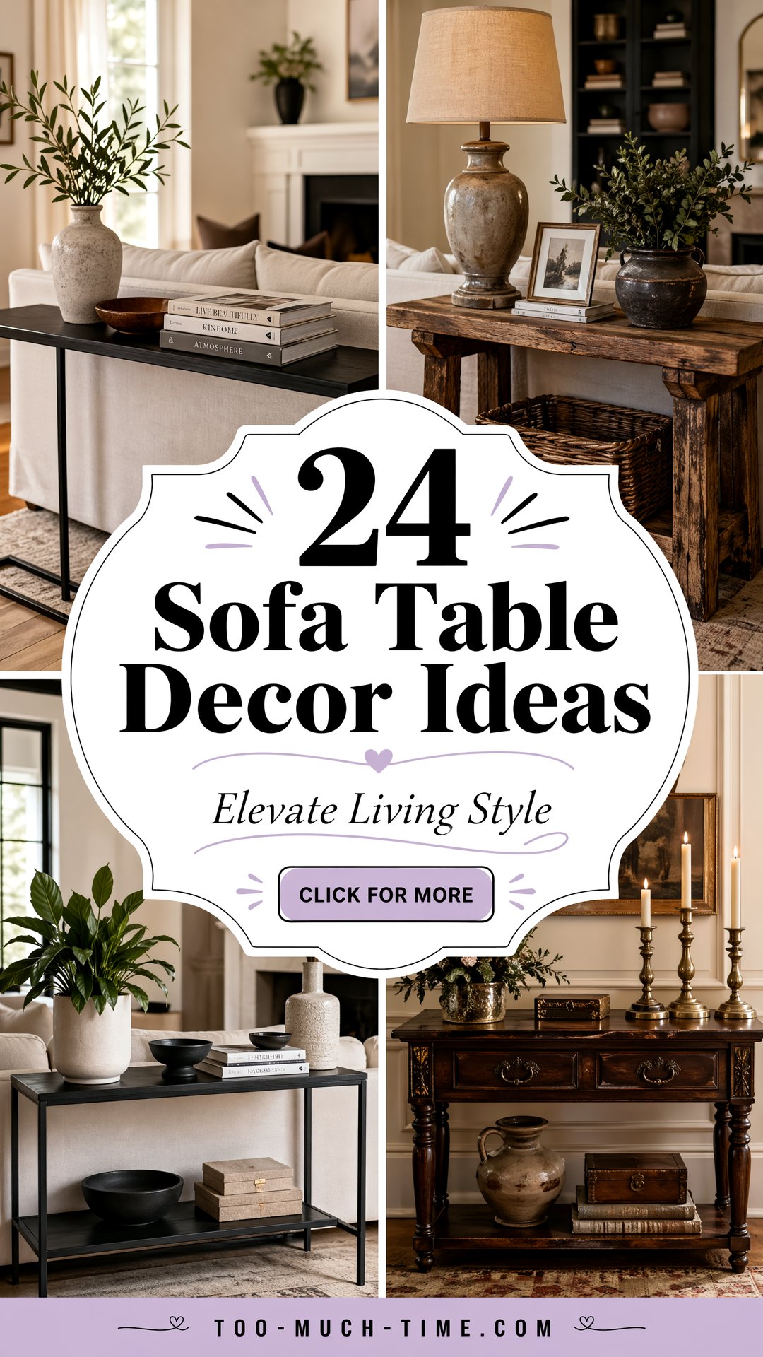 24 Sofa Table Decor Ideas to Elevate Living Room Style - 24 Sofa Table Decor Ideas to Elevate Living Room Style