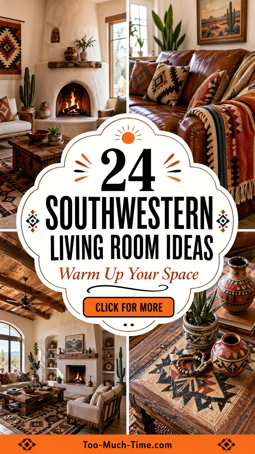 24 Southwestern Living Room Ideas to Warm Up Your Space - 24 Southwestern Living Room Ideas to Warm Up Your Space