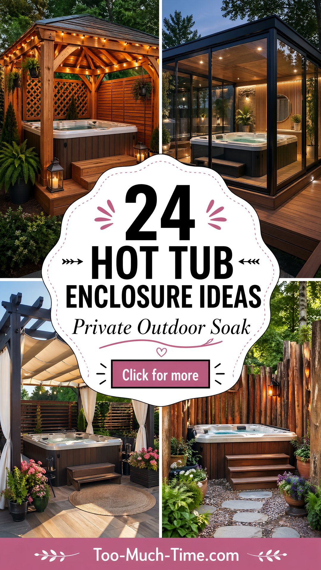 24 Spa Spaces 24 Hot Tub Enclosure Ideas Outdoors - 24 Spa Spaces: 24 Hot Tub Enclosure Ideas Outdoors