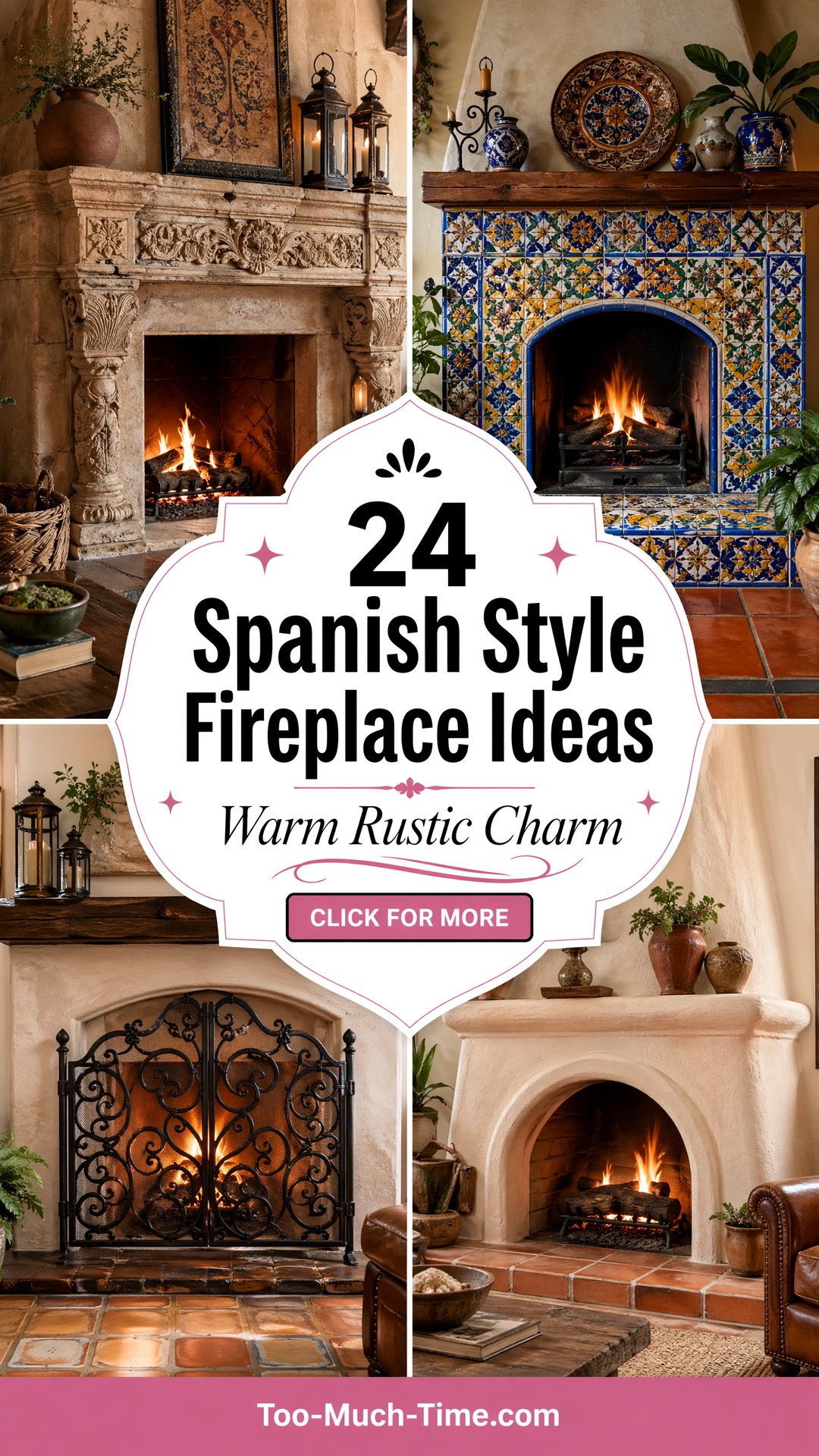 24 Spanish Style Fireplace Ideas for Cozy Living Spaces - 24 Spanish Style Fireplace Ideas for Cozy Living Spaces