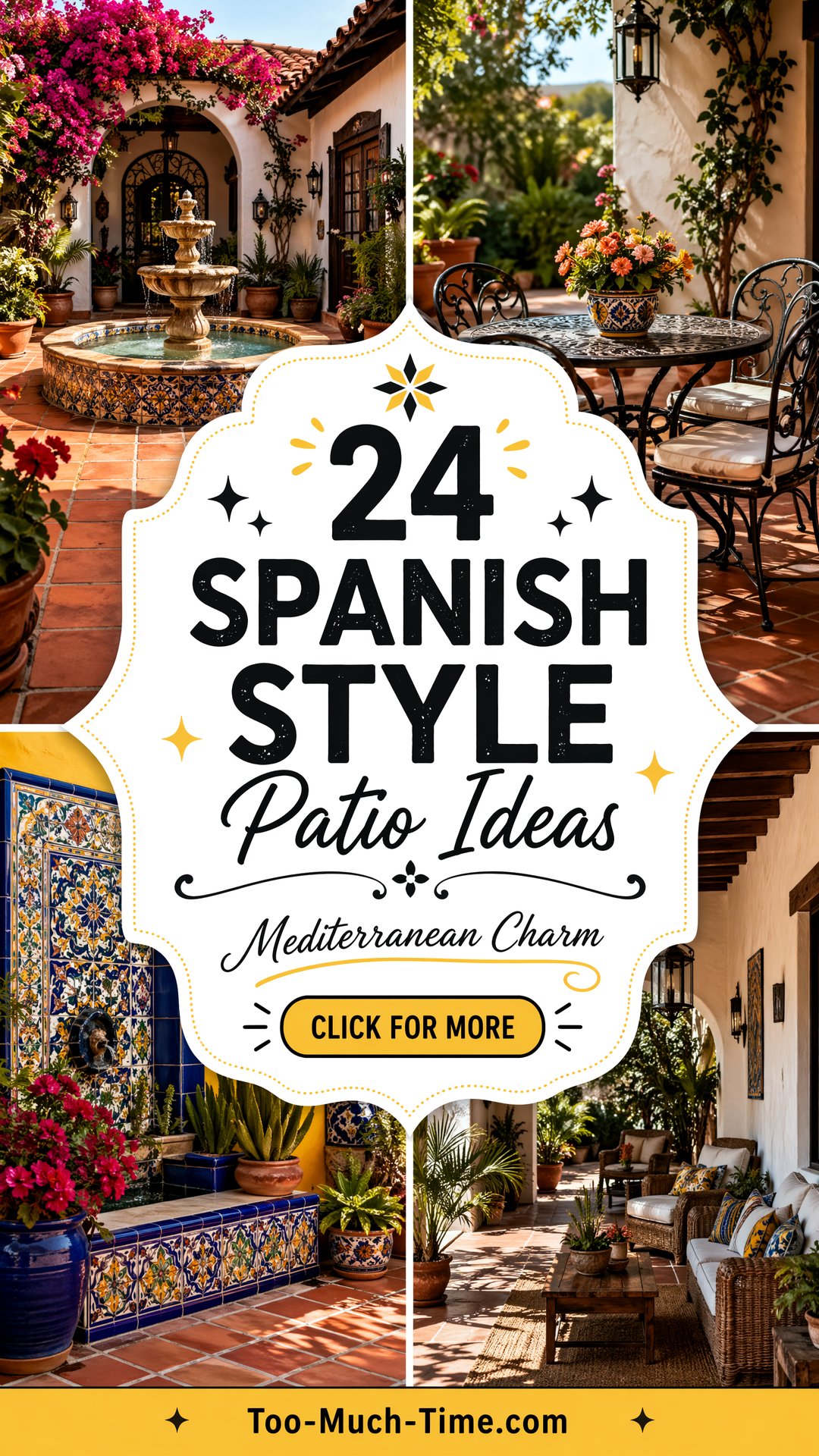24 Spanish Style Patio Ideas Mediterranean and Charm - 24 Spanish Style Patio Ideas: Mediterranean and Charm