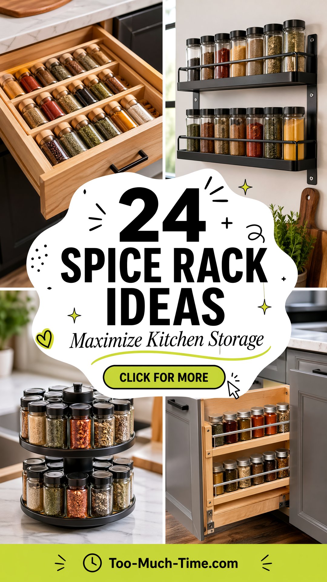 24 Spice Rack Ideas to Maximize Kitchen Storage Today - 24 Spice Rack Ideas to Maximize Kitchen Storage Today