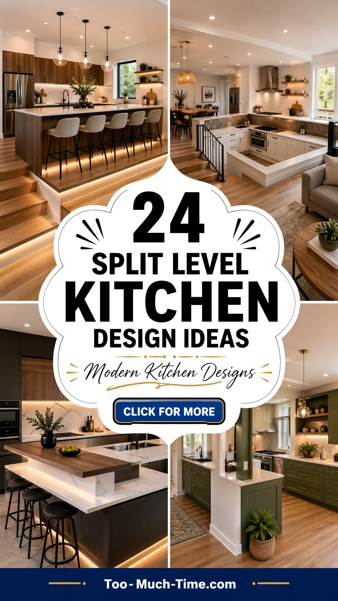 24 Split Level Kitchen Design Ideas for Modern Homes - 24 Split Level Kitchen Design Ideas for Modern Homes