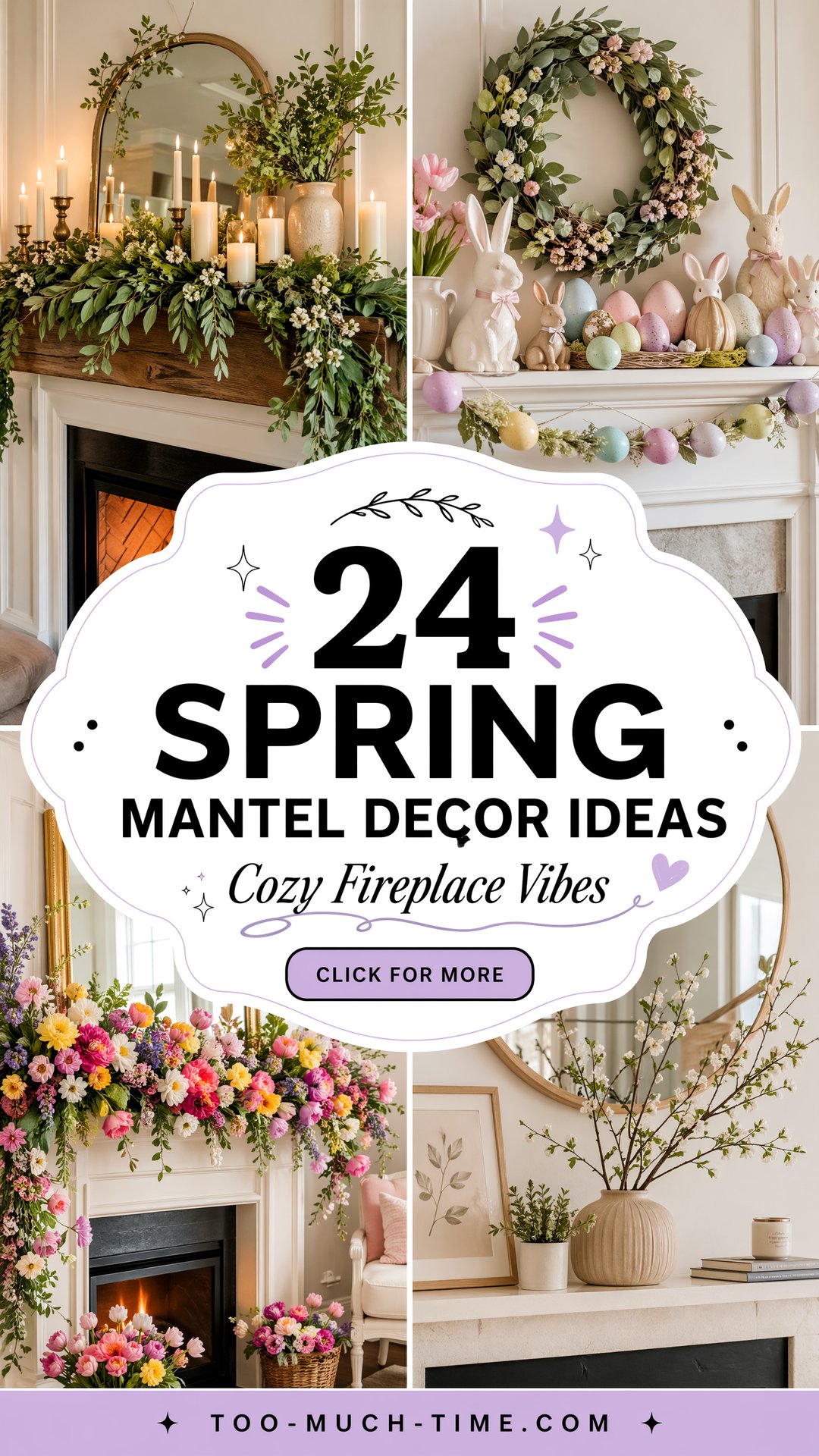 24 Spring Mantel Decor Ideas for Cozy Fireplace Vibes - 24 Spring Mantel Decor Ideas for Cozy Fireplace Vibes