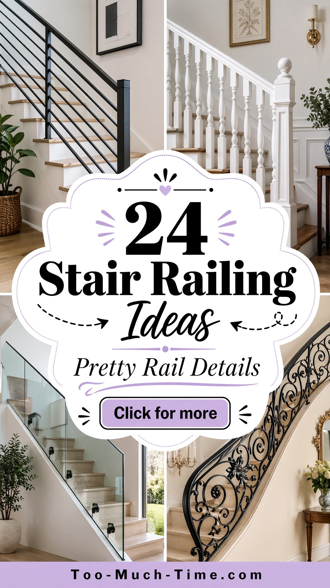 24 Stair Railing Ideas Pretty Balustrades and Rails - 24 Stair Railing Ideas: Pretty Balustrades and Rails