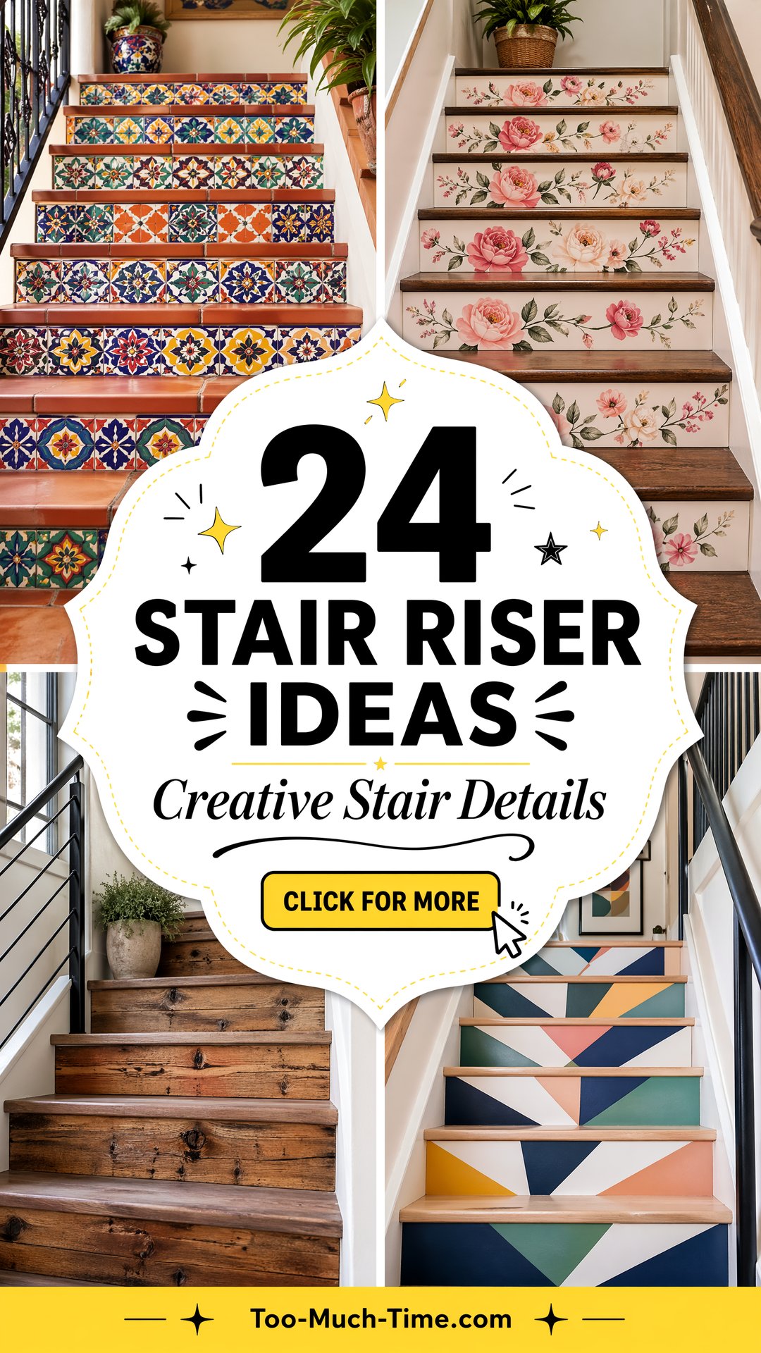 24 Stair Riser Ideas Creative Staircase Details - 24 Stair Riser Ideas: Creative Staircase Details