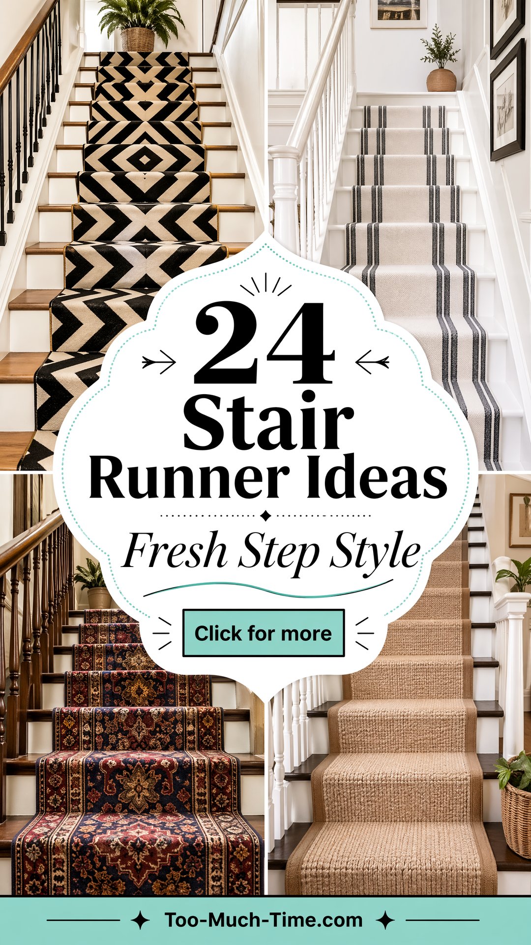24 Stair Runner Ideas Fresh Looks for Hallway Floors - 24 Stair Runner Ideas: Fresh Looks for Hallway Floors