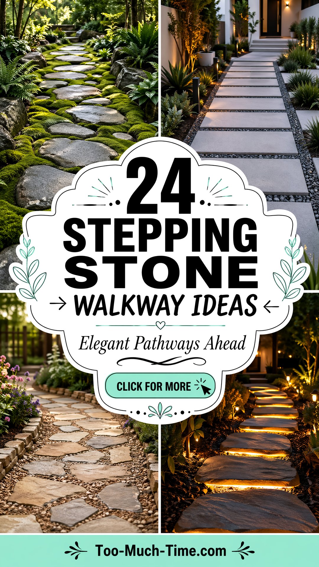24 Stepping Stone Walkway Ideas Elegant Pathways Ahead - 24 Stepping Stone Walkway Ideas: Elegant Pathways Ahead