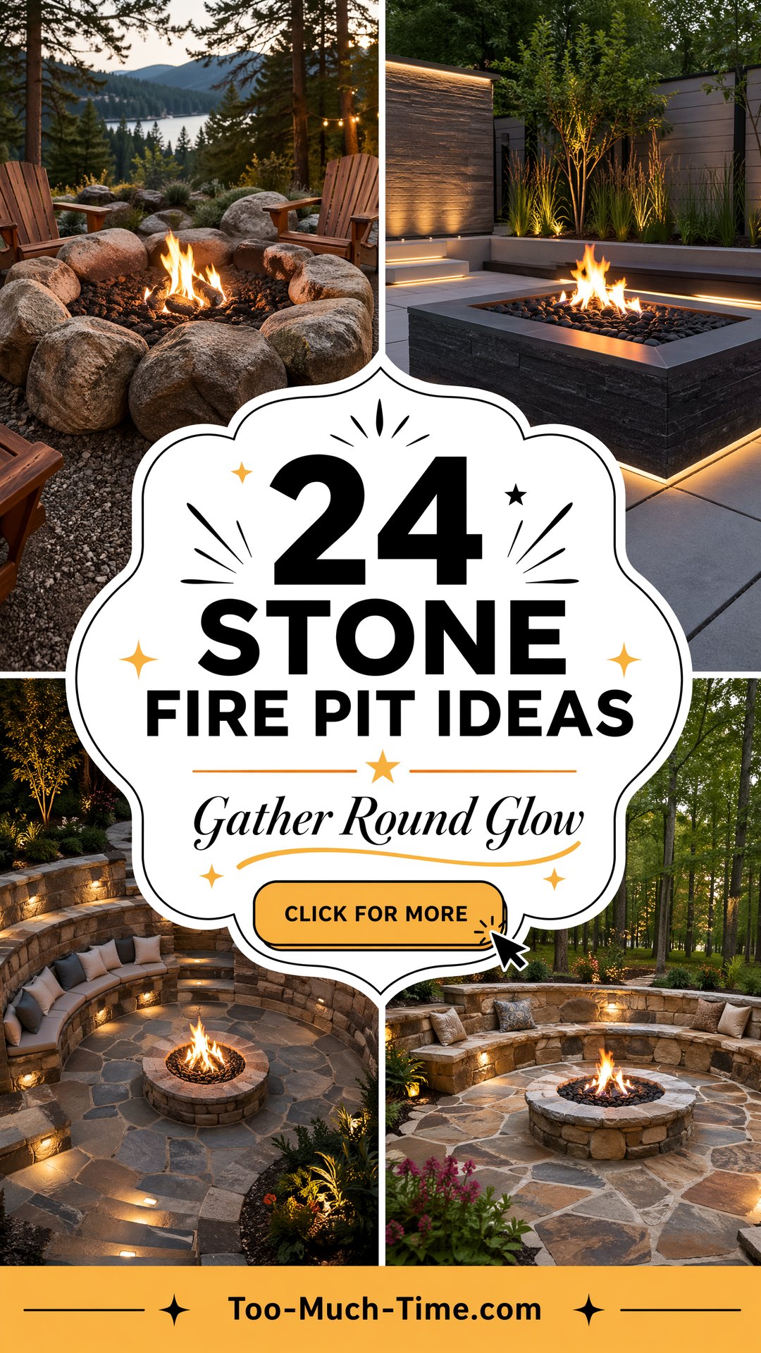24 Stone Fire Pit Ideas Gather Round The Glow Now - 24 Stone Fire Pit Ideas: Gather Round The Glow Now