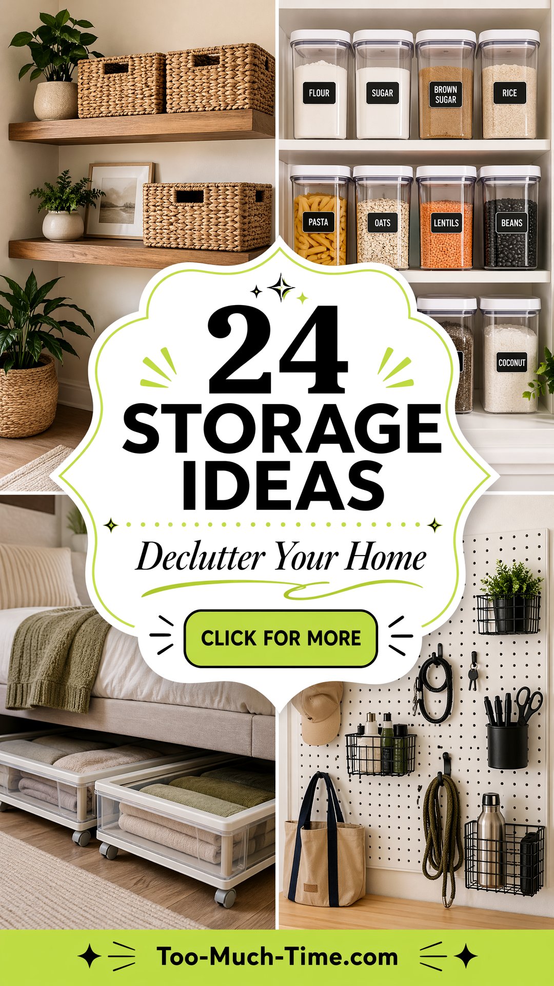 24 Storage Ideas Simple Organization Hacks for Home - 24 Storage Ideas: Simple Organization Hacks for Home