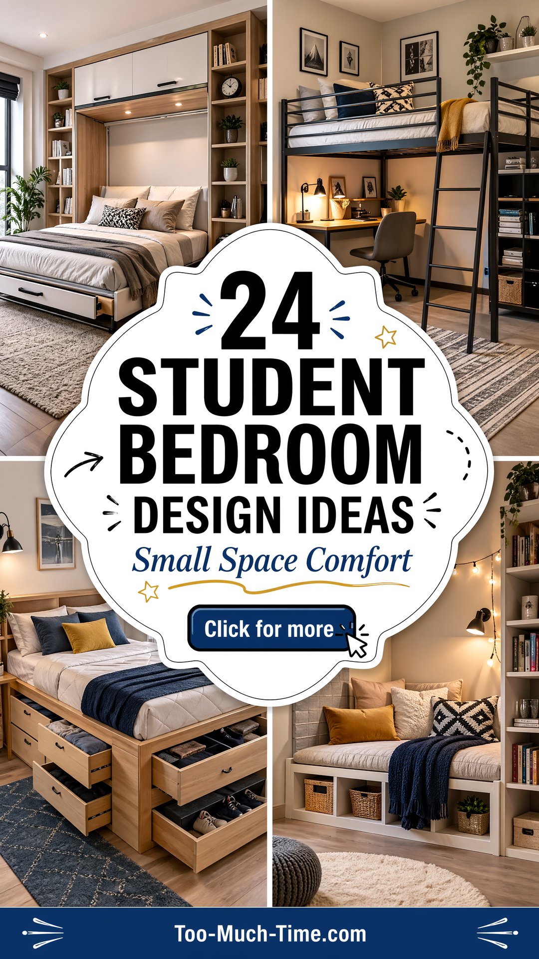 24 Student Bedroom Design Ideas Small Space Comfort - 24 Student Bedroom Design Ideas: Small Space Comfort
