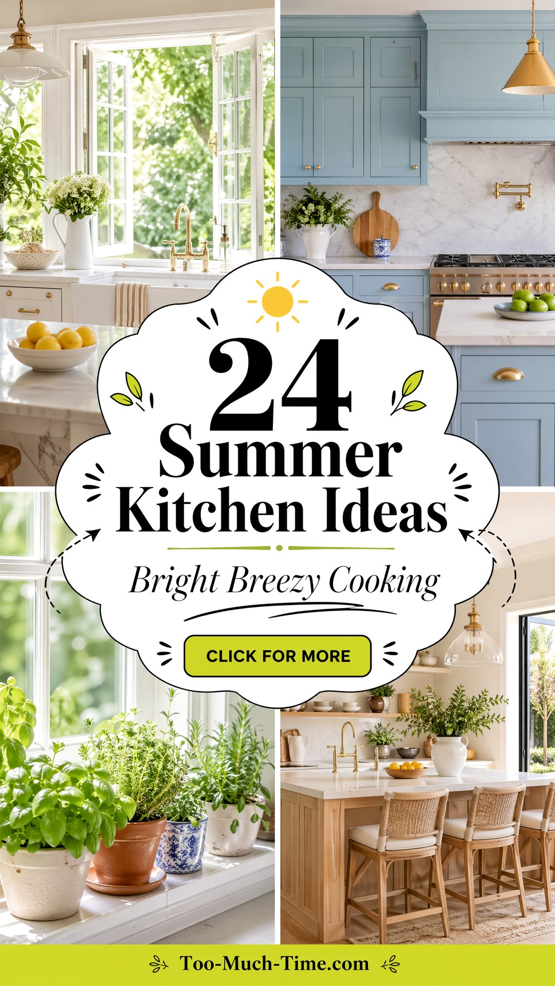 24 Summer Kitchen Ideas for Bright Breezy Cooking - 24 Summer Kitchen Ideas for Bright, Breezy Cooking