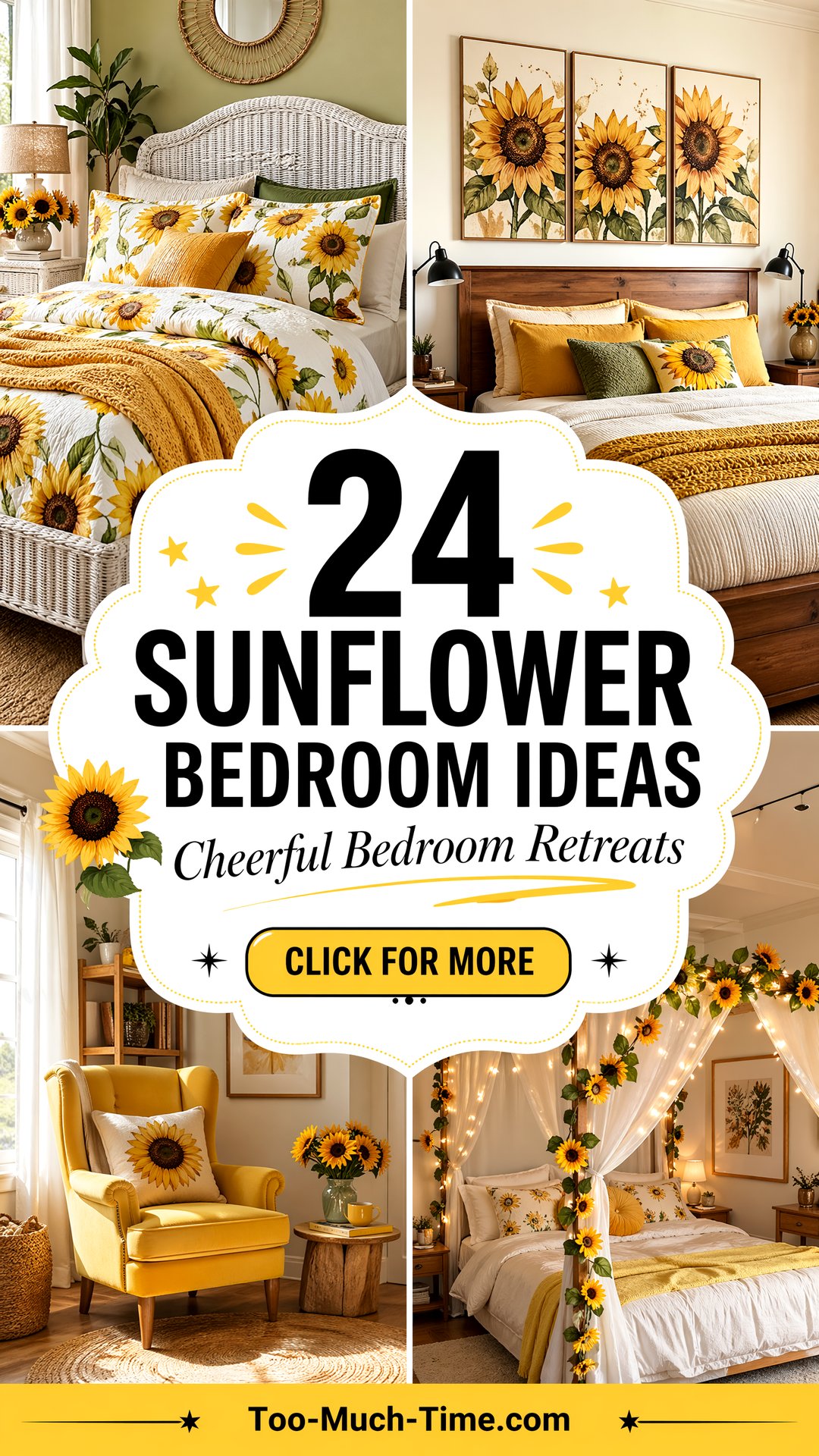 24 Sunflower Bedroom Ideas for Cheerful Retreats Today - 24 Sunflower Bedroom Ideas for Cheerful Retreats Today
