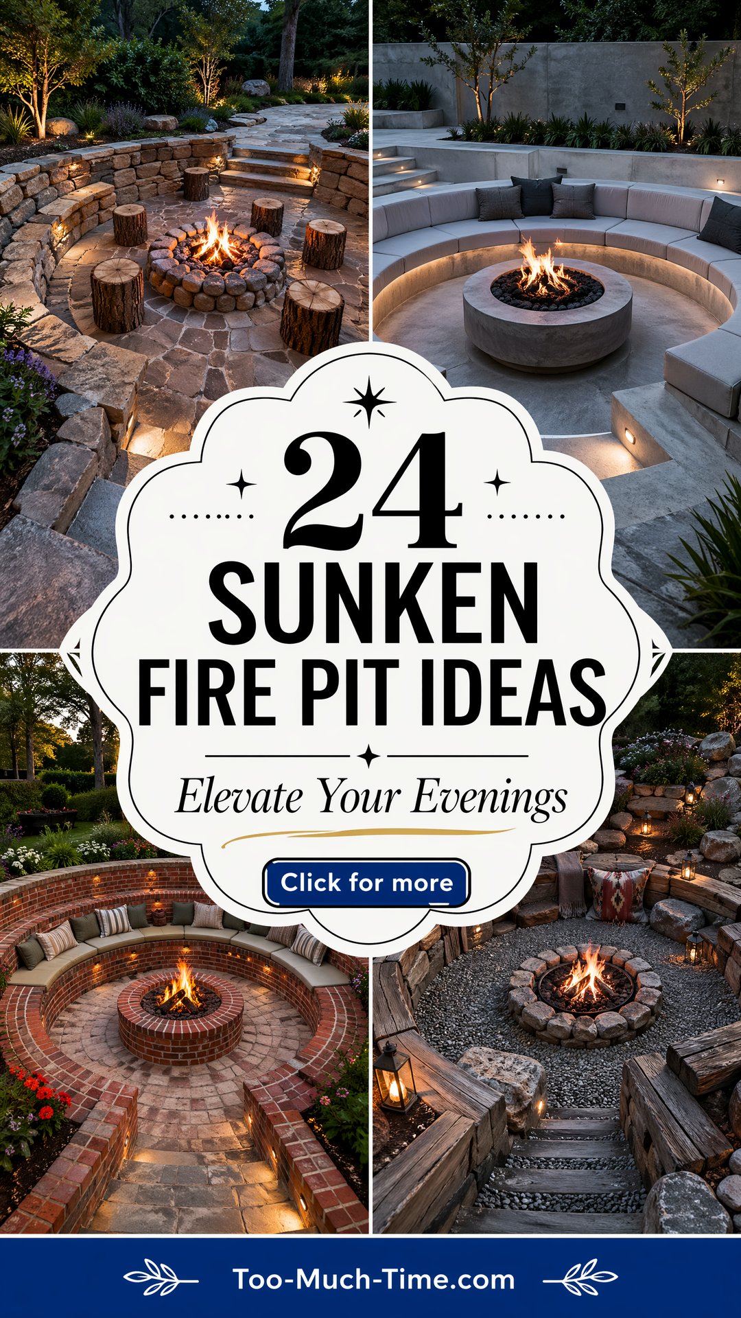 24 Sunken Fire Pit Ideas to Elevate Outdoor Dining - 24 Sunken Fire Pit Ideas to Elevate Outdoor Dining
