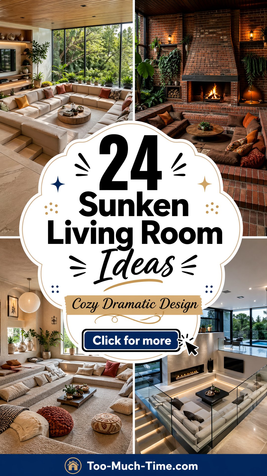 24 Sunken Living Room Ideas for Cozy Dramatic Design - 24 Sunken Living Room Ideas for Cozy, Dramatic Design