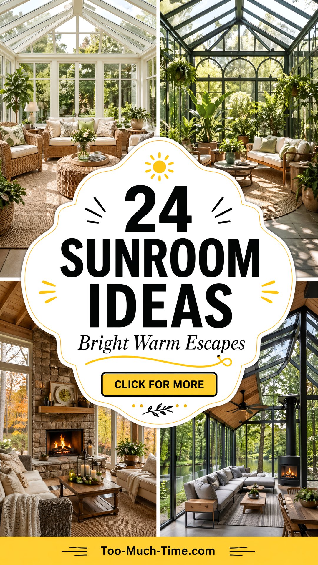 24 Sunroom Ideas for a Bright Sunroom with Warm Accents - 24 Sunroom Ideas for a Bright Sunroom with Warm Accents