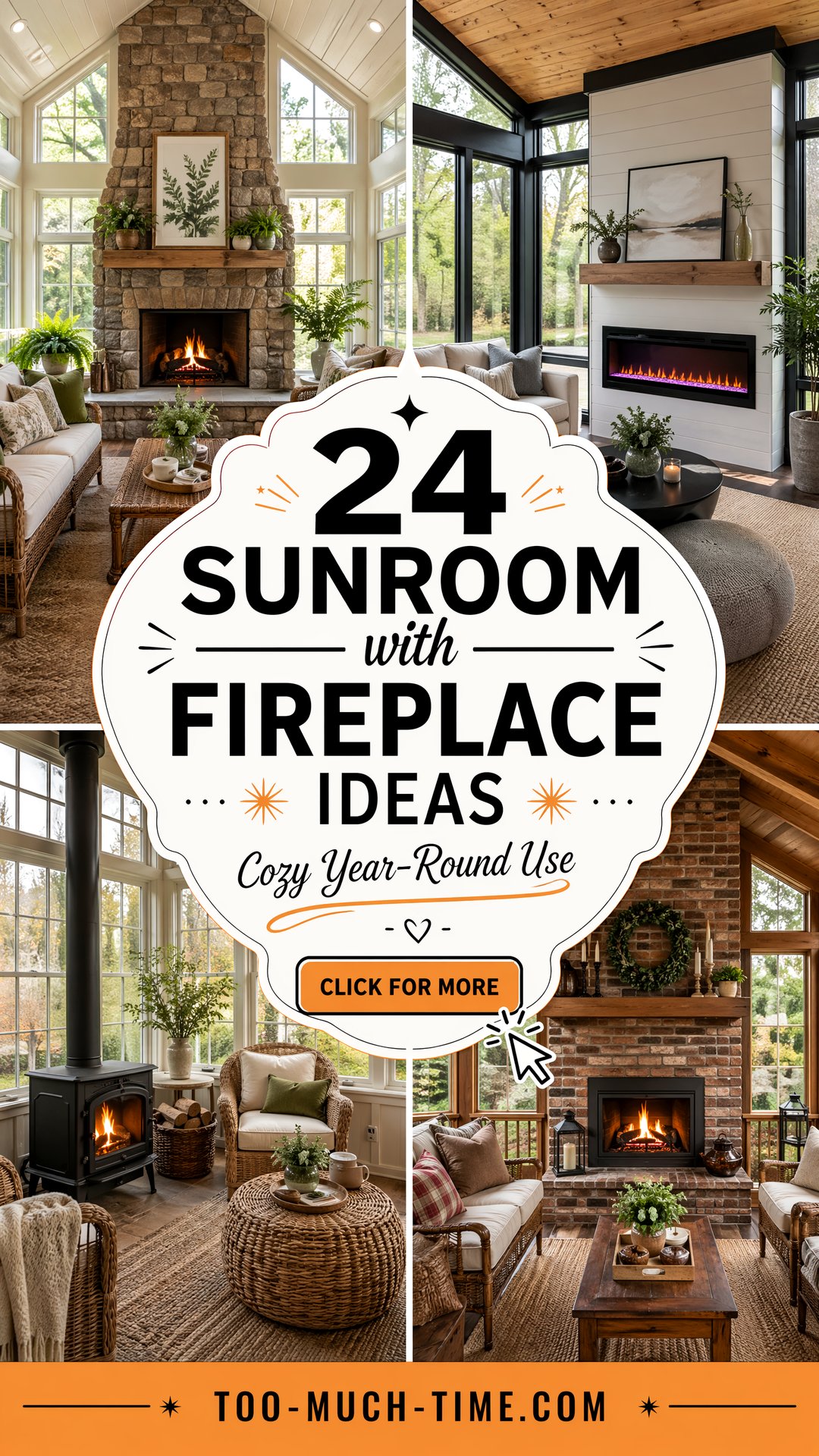 24 Sunroom with Fireplace Ideas for Cozy Year-round Use - 24 Sunroom with Fireplace Ideas for Cozy Year-round Use