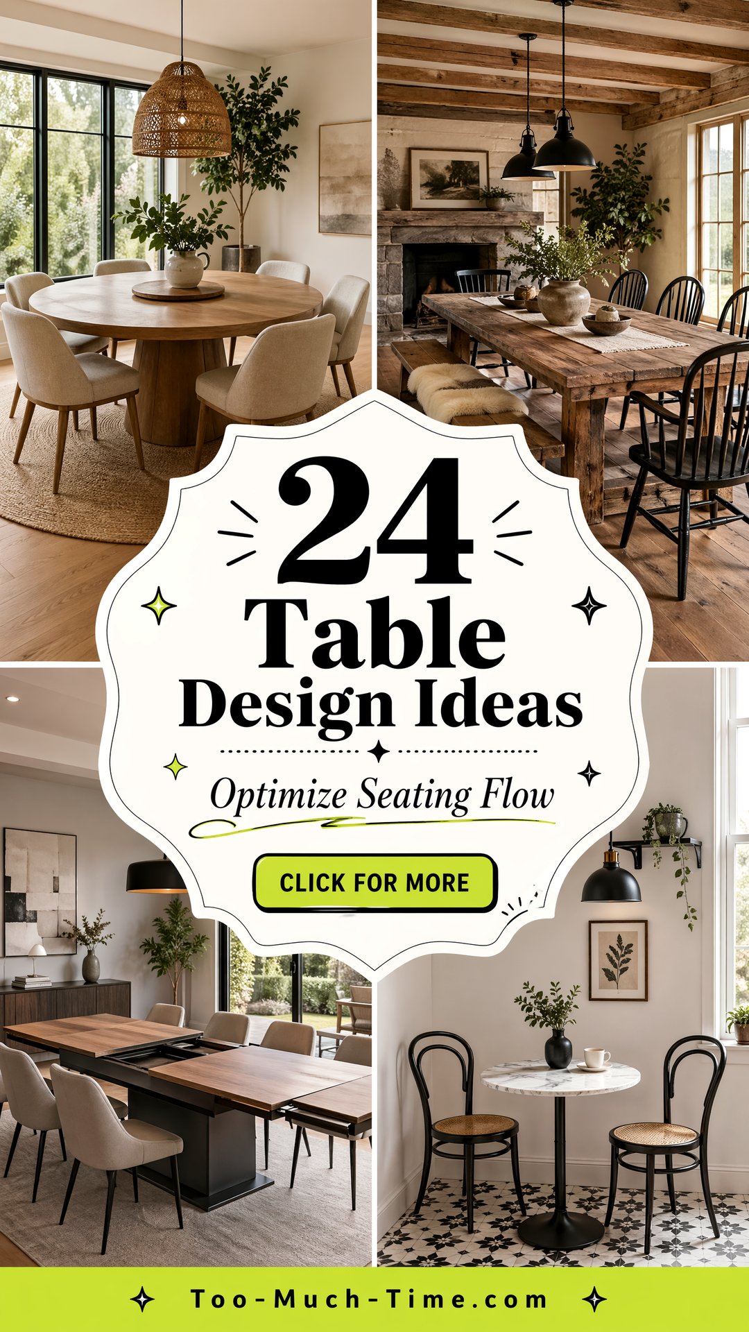24 Table Design Ideas to Optimize Seating and Flow - 24 Table Design Ideas to Optimize Seating and Flow