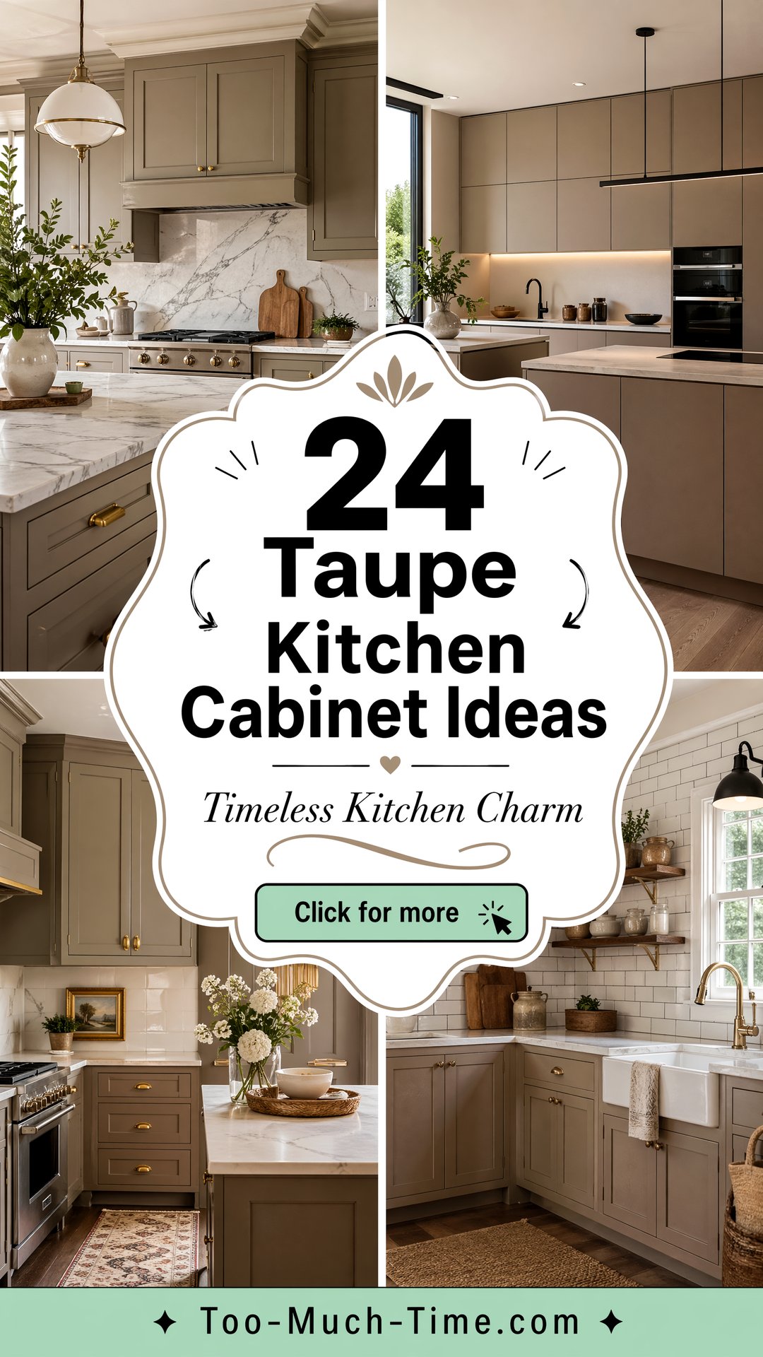 24 Taupe Kitchen Cabinet Ideas for Timeless Storage - 24 Taupe Kitchen Cabinet Ideas for Timeless Storage