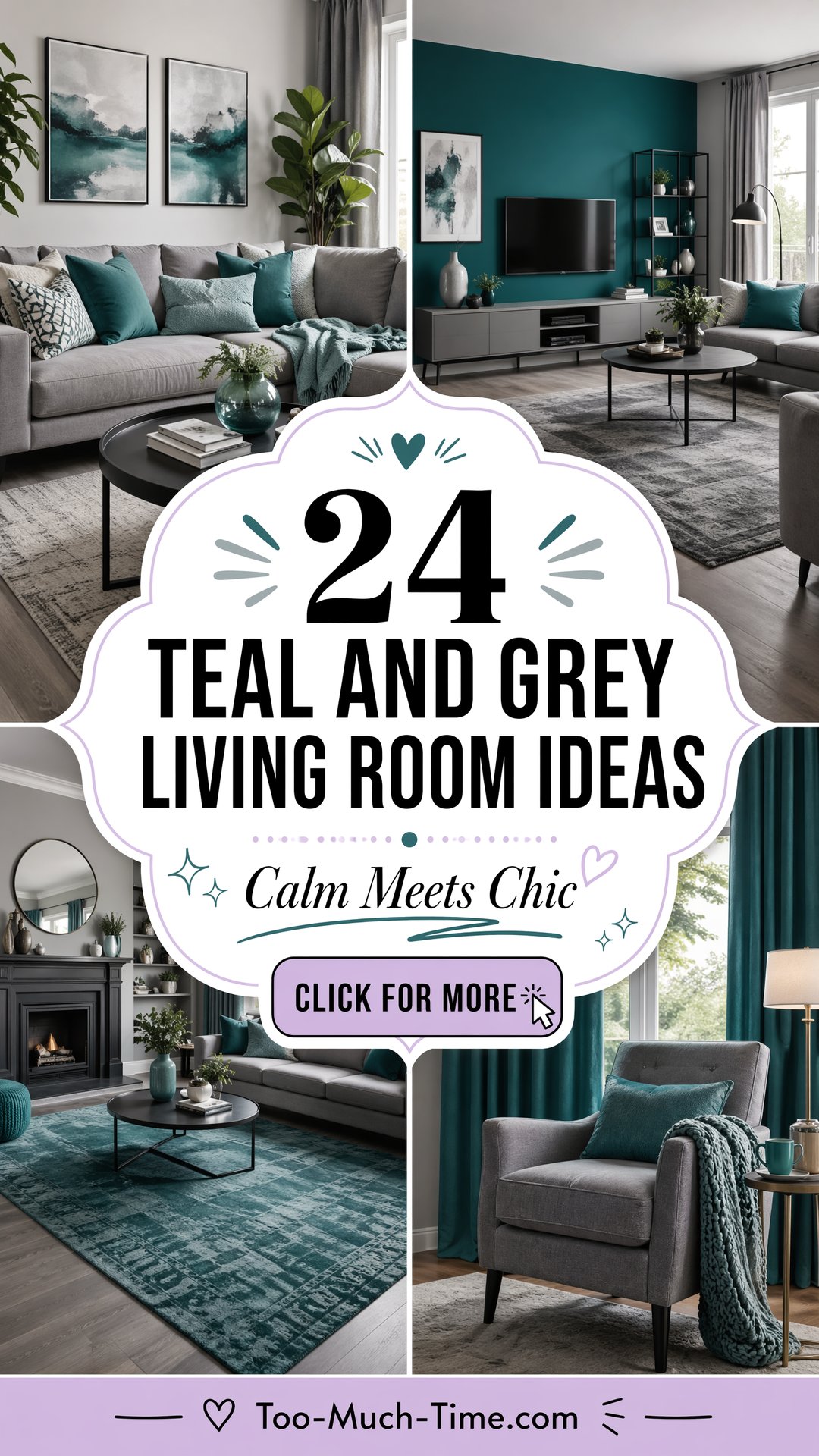 24 Teal and Grey Living Room Ideas for Calm Spaces - 24 Teal and Grey Living Room Ideas for Calm Spaces