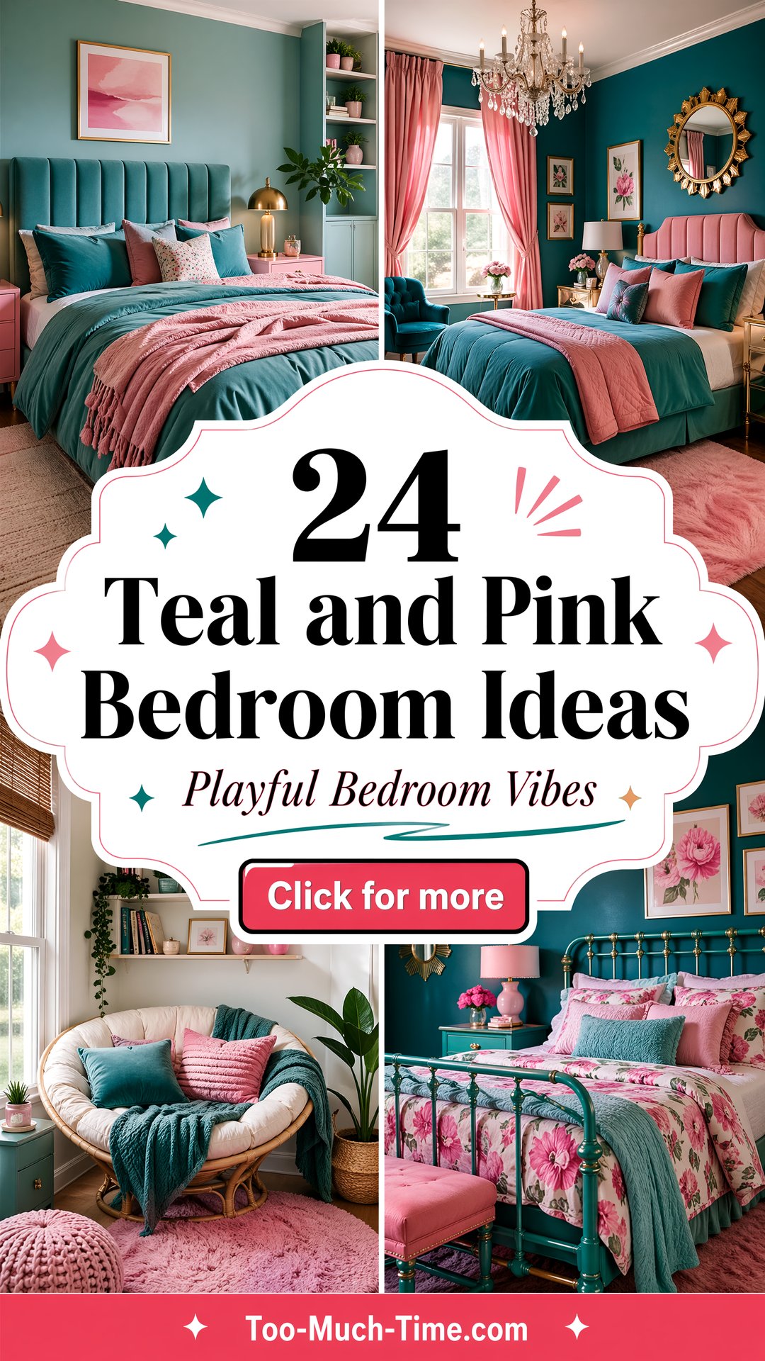 24 Teal and Pink Bedroom Ideas for Cozy Vibrant Rooms - 24 Teal and Pink Bedroom Ideas for Cozy, Vibrant Rooms