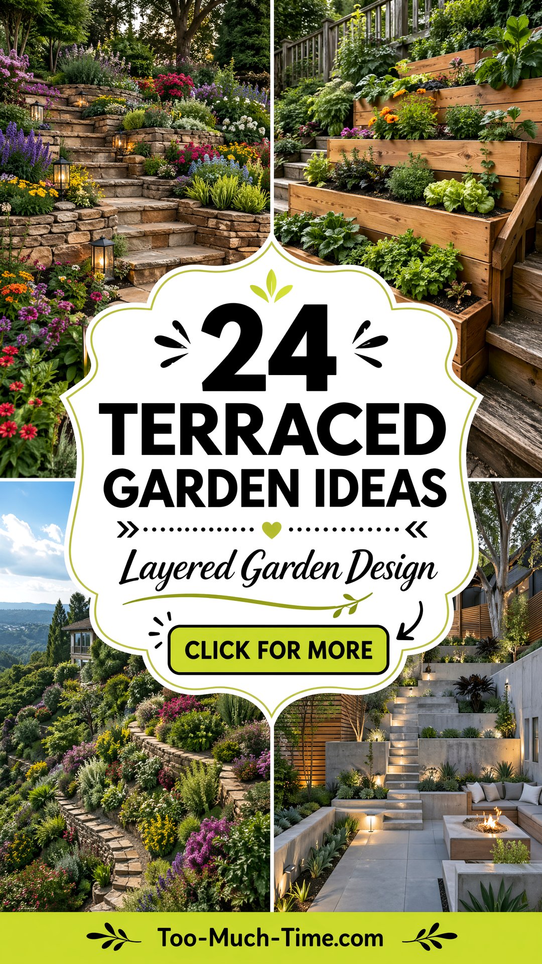 24 Terraced Garden Ideas - Layered Planting and Design - 24 Terraced Garden Ideas - Layered Planting and Design