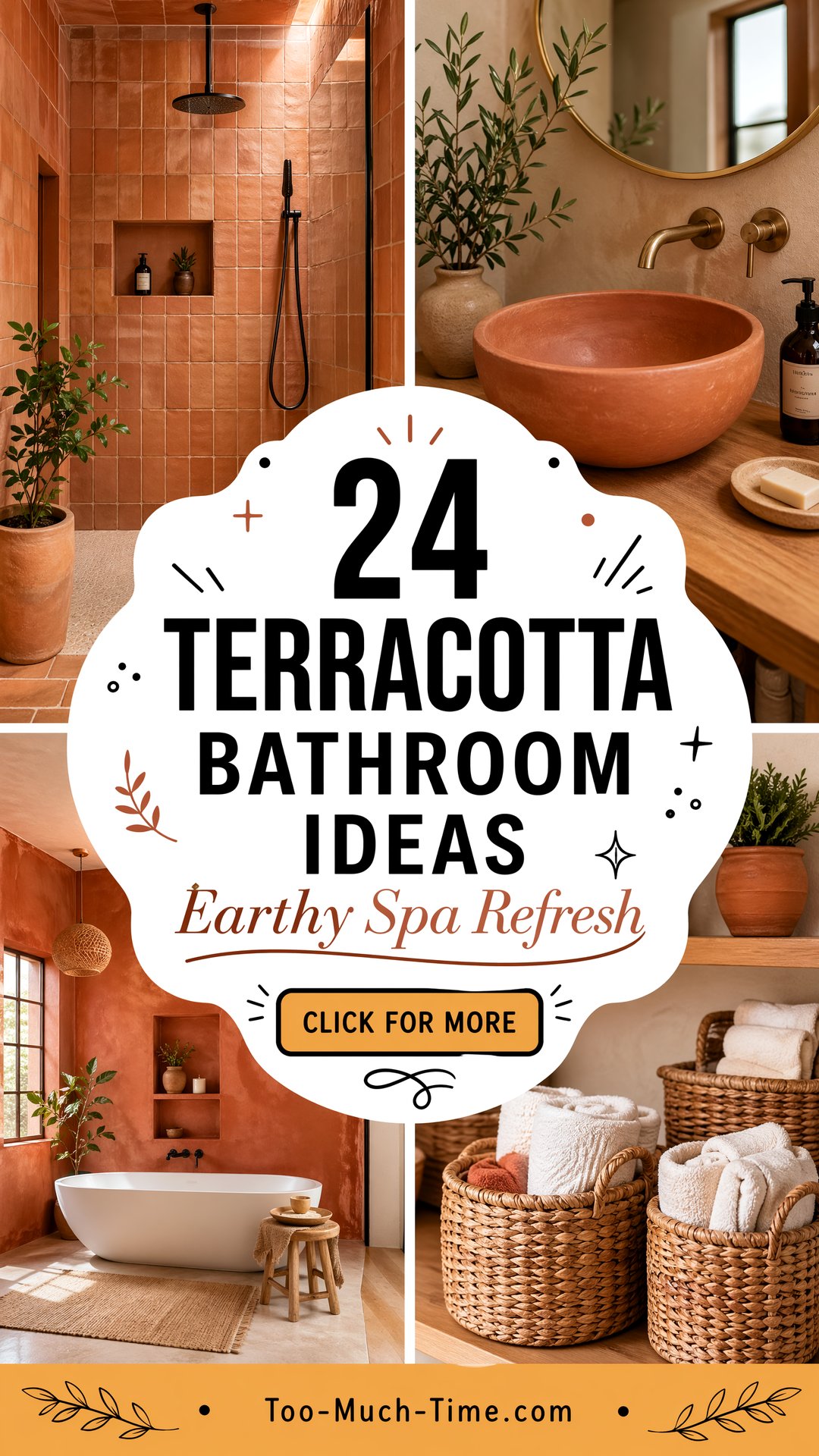 24 Terracotta Bathroom Ideas Earthy Spa Refresh Today - 24 Terracotta Bathroom Ideas: Earthy Spa Refresh Today